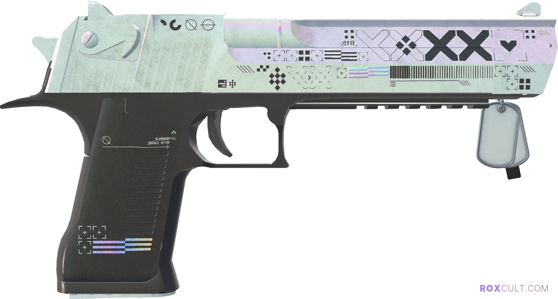 Desert Eagle | Printstream (Field-Tested) — rox (Holo) Antwerp 2022 craft, backside view