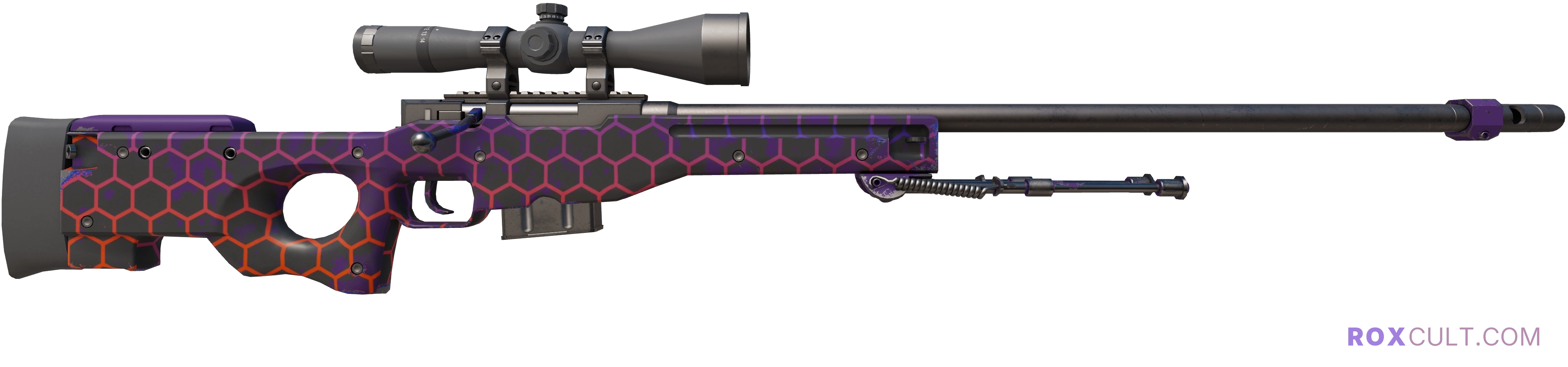 AWP | Electric Hive (Factory New) — rox (Holo) Antwerp 2022 craft, backside view