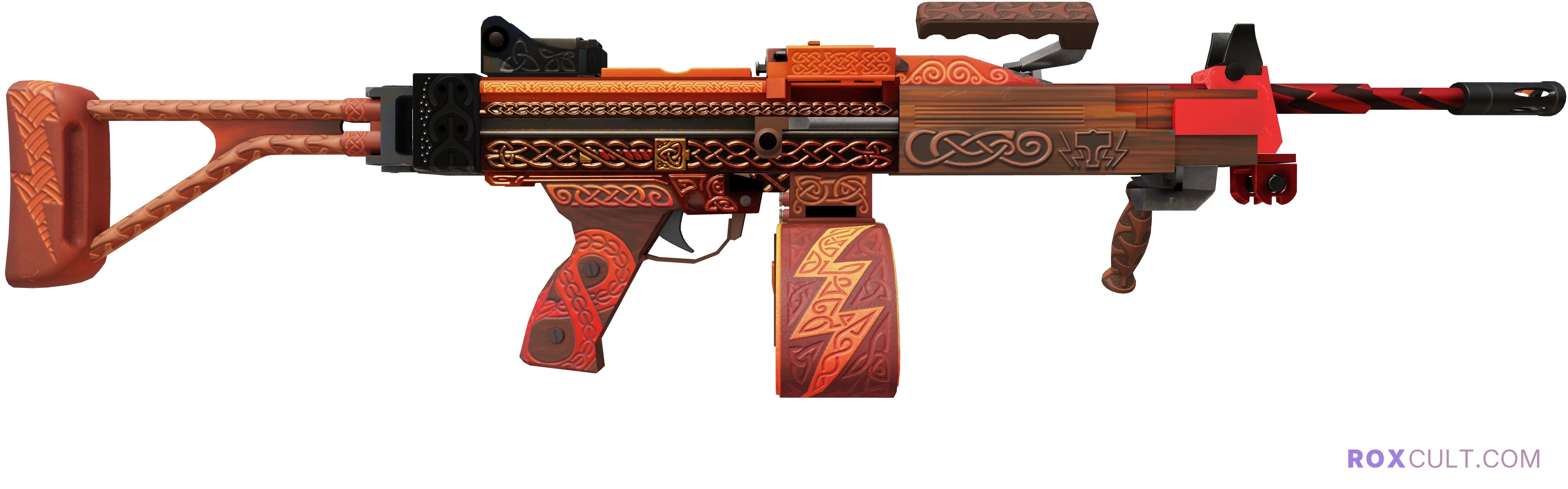 Negev | Mjölnir (Factory New) — rox (Holo) Antwerp 2022 craft, backside view