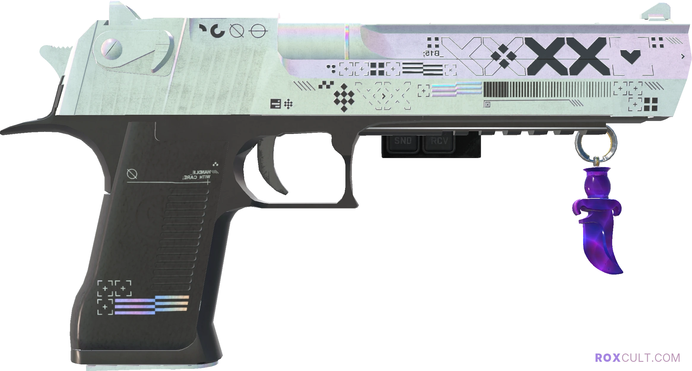 StatTrak™ Desert Eagle | Printstream (Field-Tested) — rox (Holo) Antwerp 2022 craft, backside view