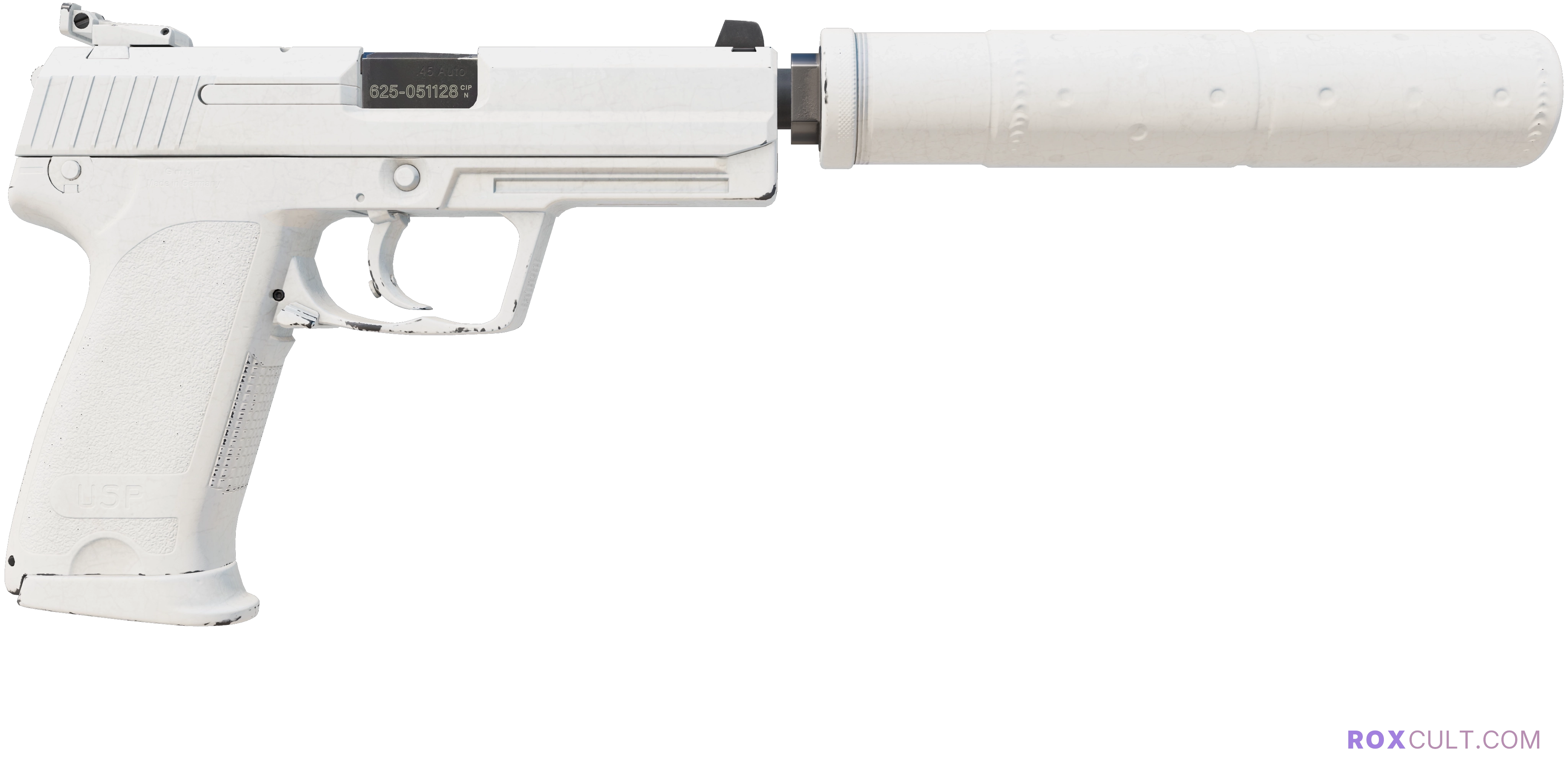 USP-S | Whiteout (Minimal Wear) — rox (Holo) Antwerp 2022 craft, backside view