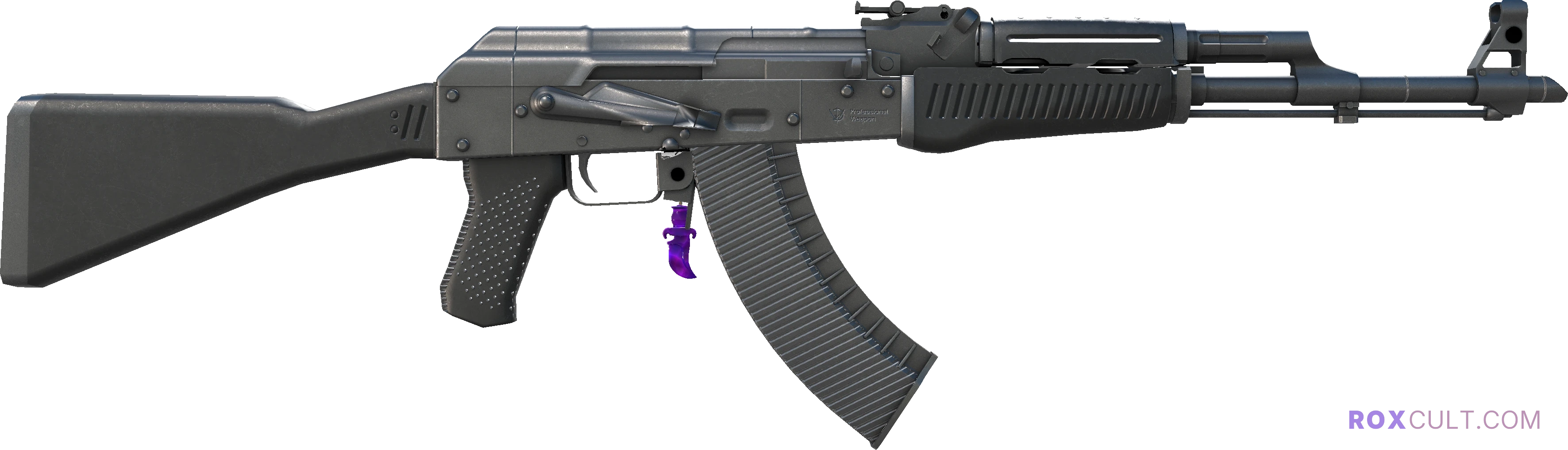 AK-47 | Slate (Factory New) — rox (Holo) Antwerp 2022 craft, backside view