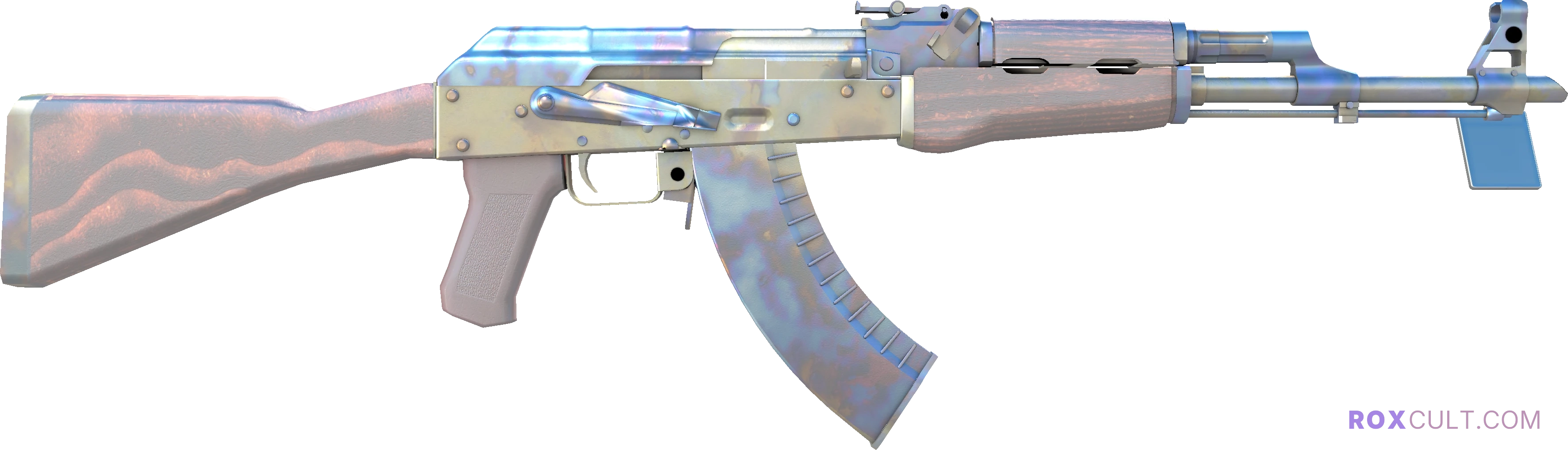 AK-47 | Case Hardened (Factory New) — rox (Holo) Antwerp 2022 craft, backside view