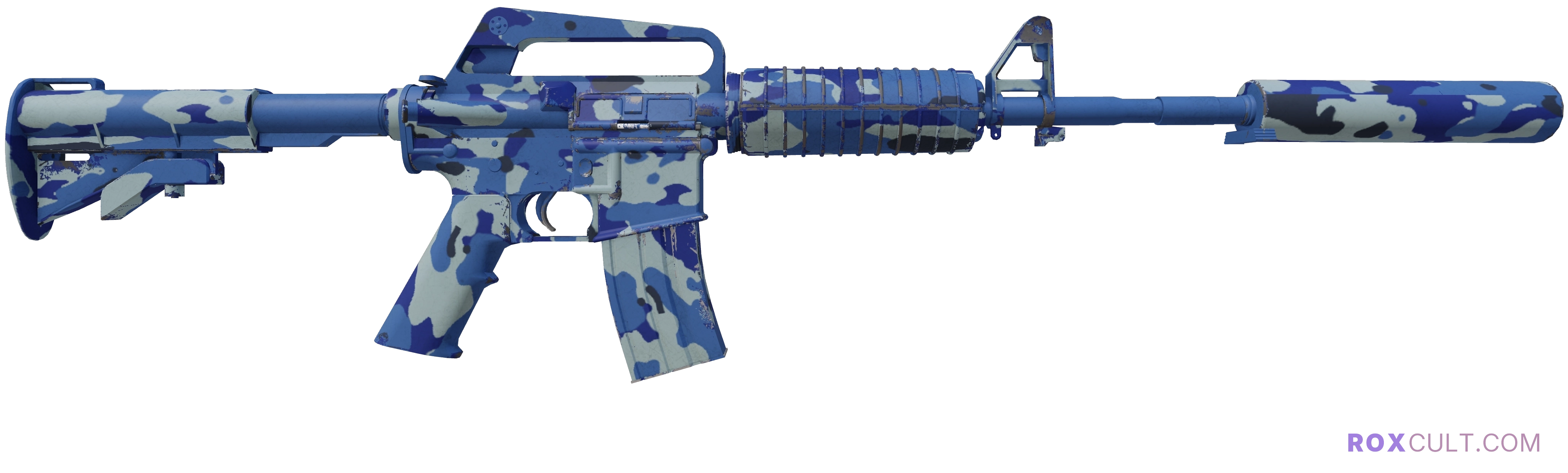 StatTrak™ M4A1-S | Bright Water (Minimal Wear) — rox (Holo) Antwerp 2022 craft, backside view