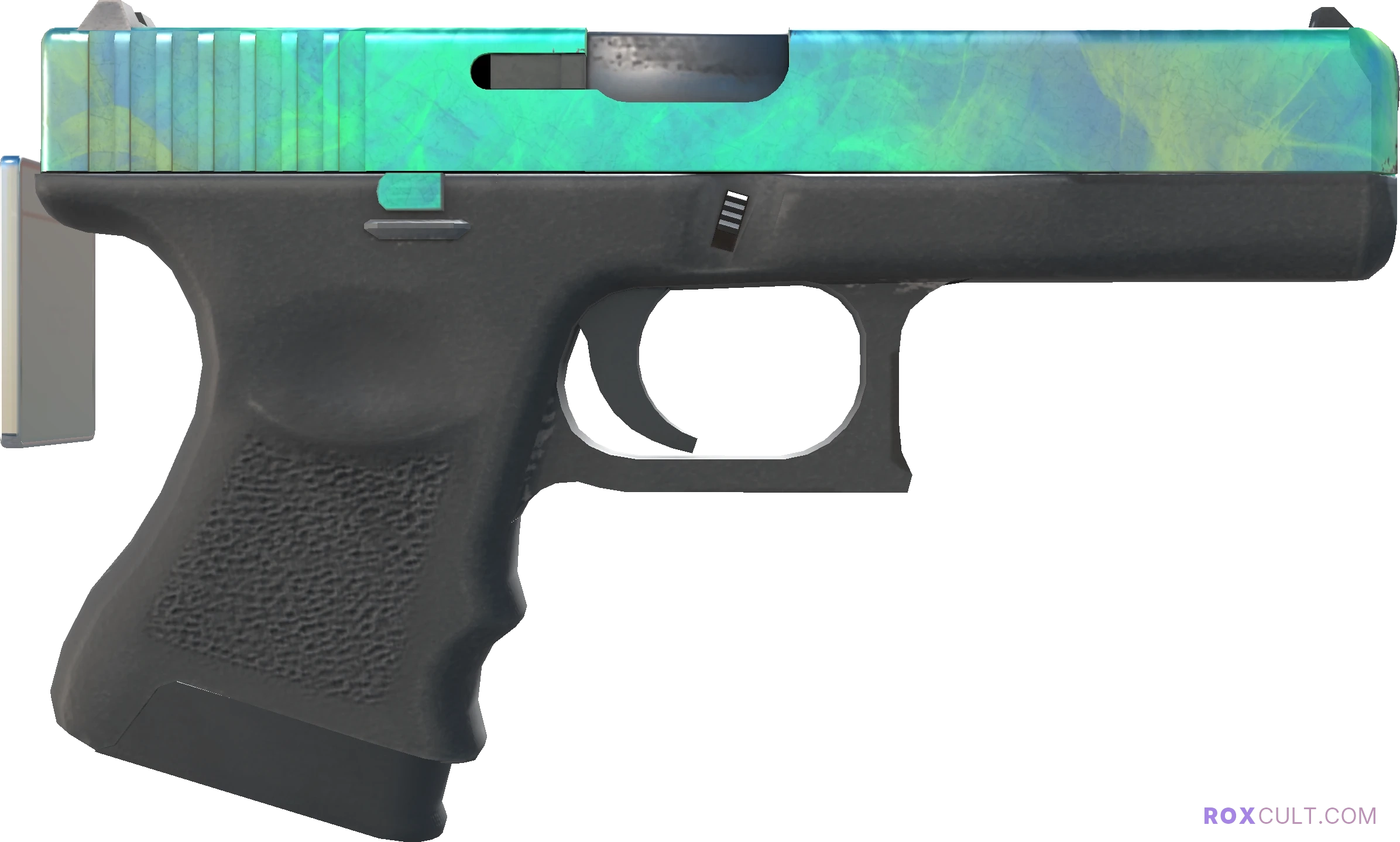 Glock-18 | Gamma Doppler (Factory New) — rox (Holo) Antwerp 2022 craft, backside view