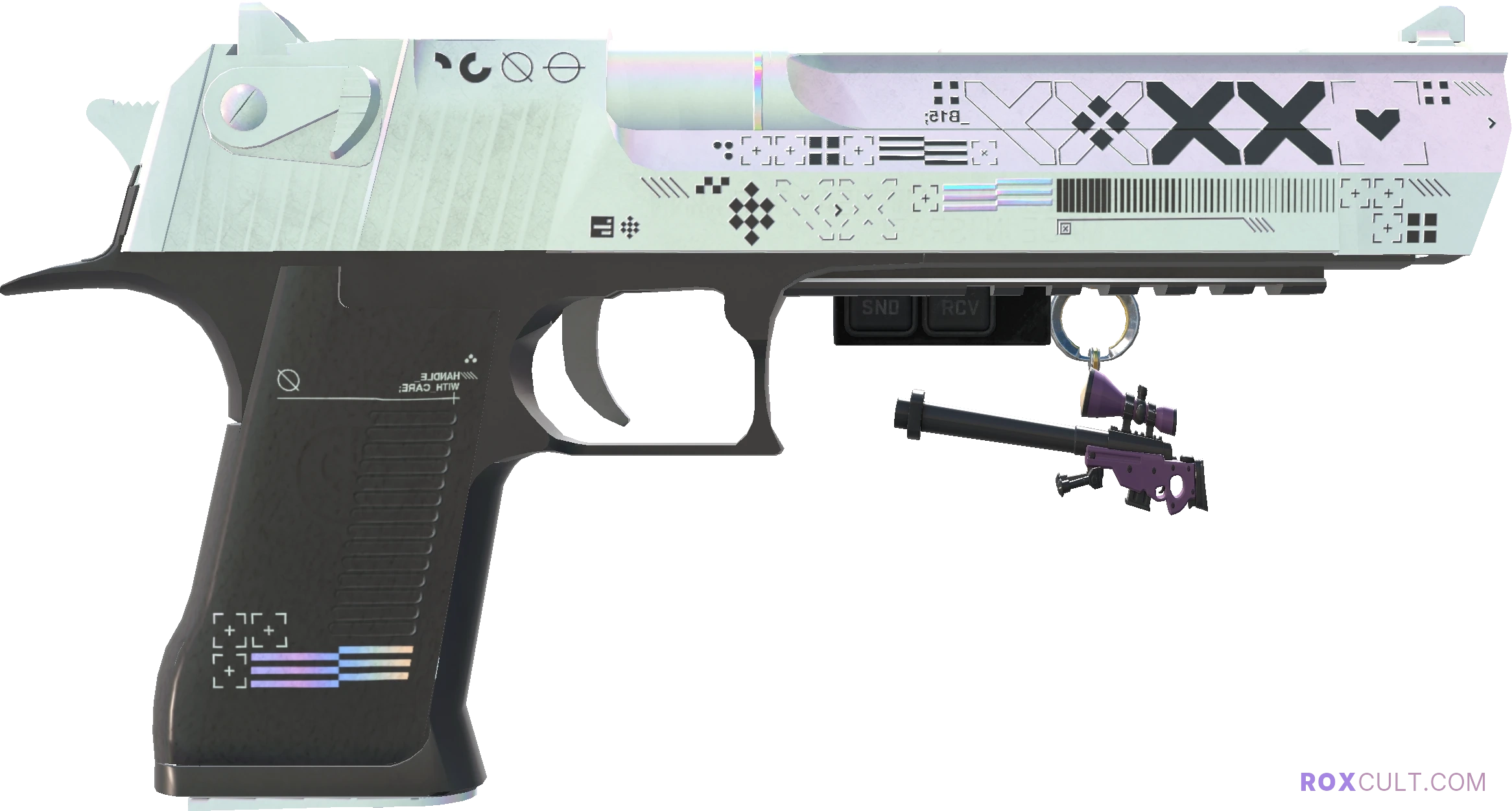 StatTrak™ Desert Eagle | Printstream (Factory New) — rox (Holo) Antwerp 2022 craft, backside view