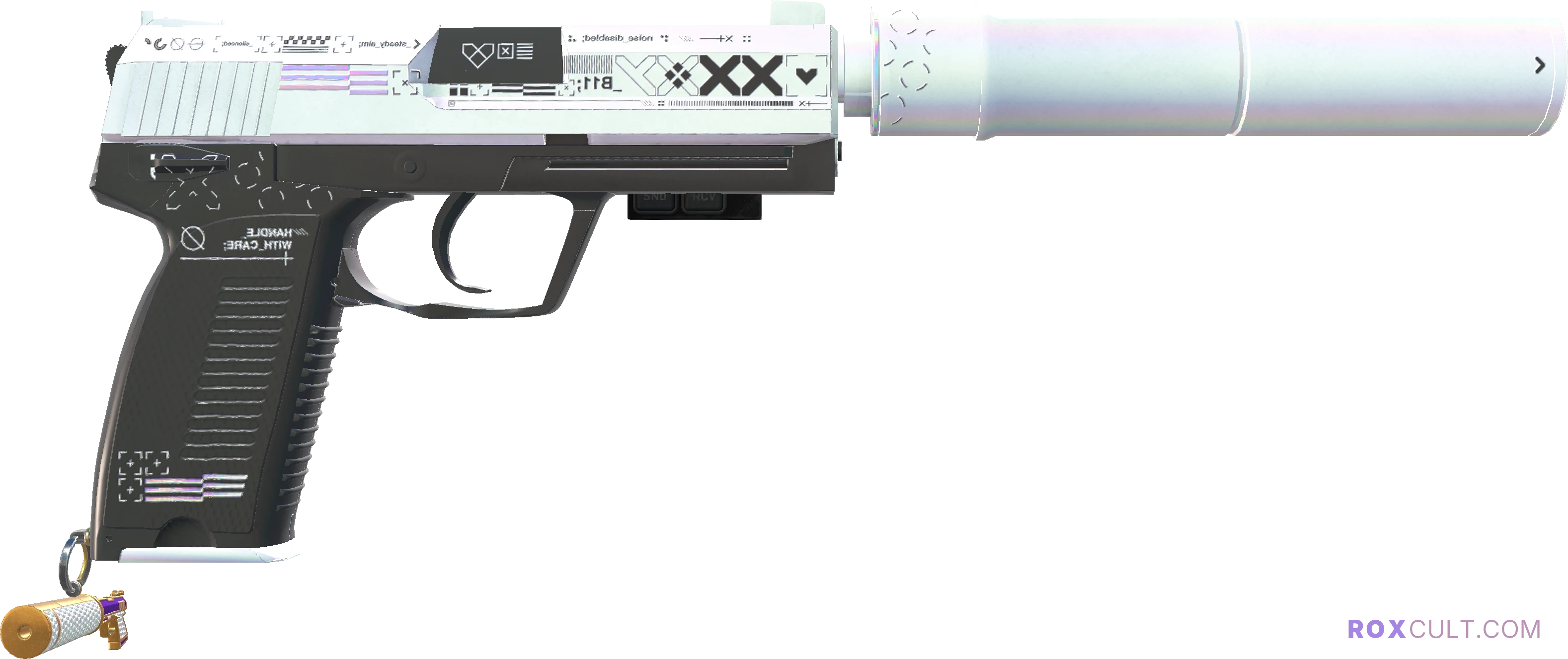 StatTrak™ USP-S | Printstream (Factory New) — rox (Holo) Antwerp 2022 craft, backside view