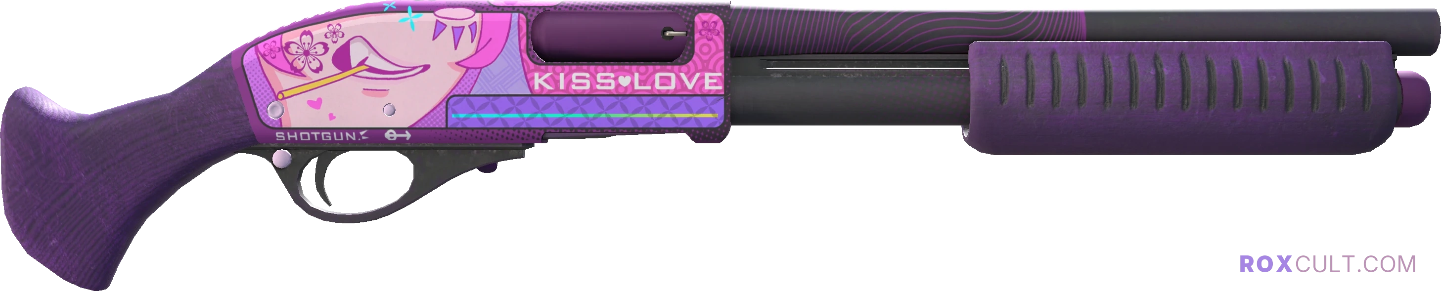 Sawed-Off | Kiss♥Love (Factory New) — rox (Holo) Antwerp 2022 craft, backside view