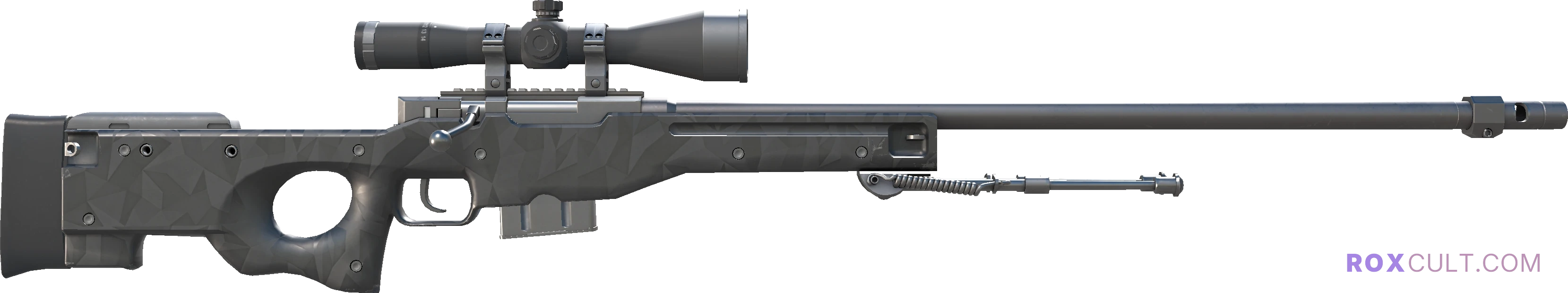 AWP | Graphite (Factory New) — rox (Holo) Antwerp 2022 craft, backside view
