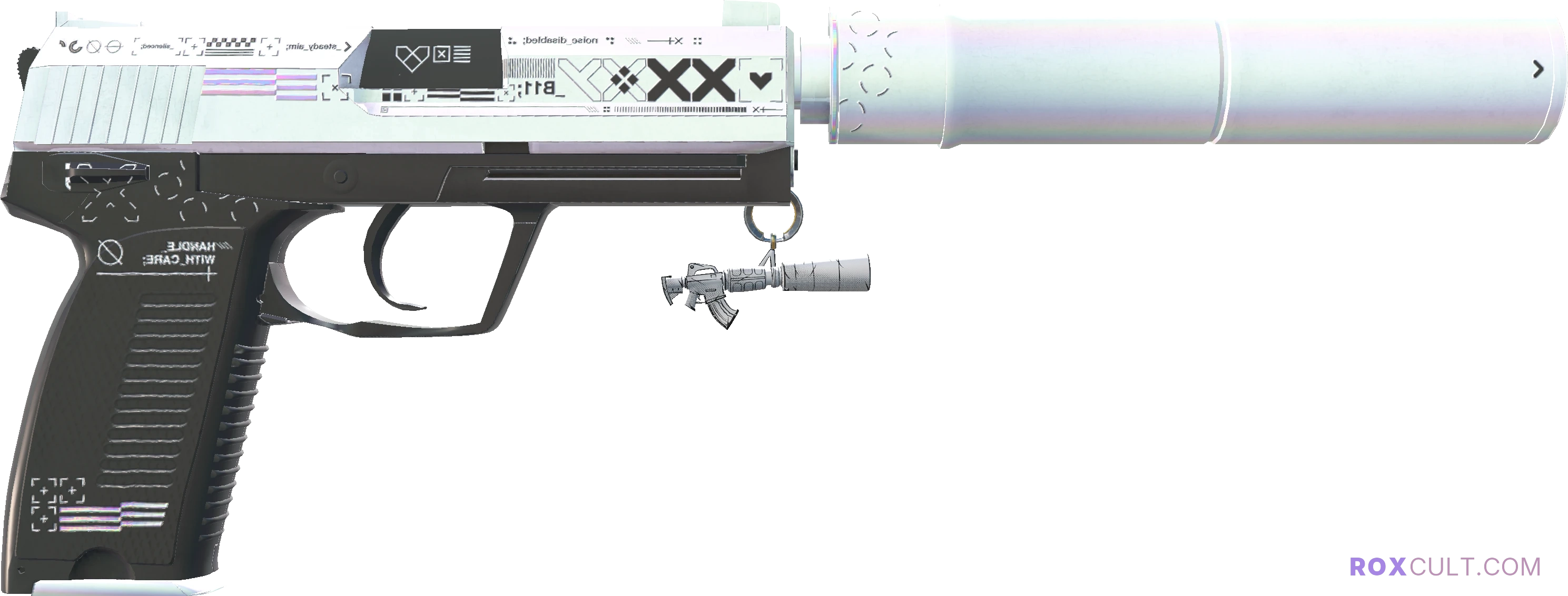 USP-S | Printstream (Minimal Wear) — rox (Holo) Antwerp 2022 craft, backside view