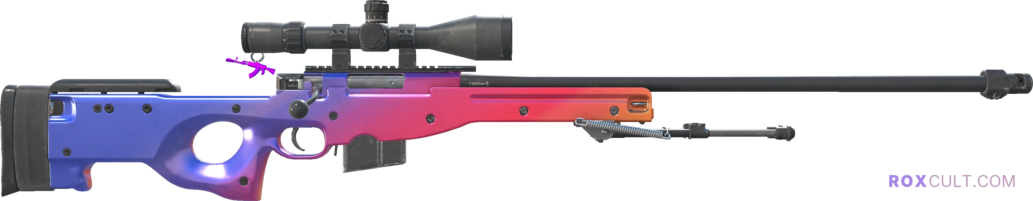 AWP | Fade (Factory New) — rox (Holo) Antwerp 2022 craft, backside view