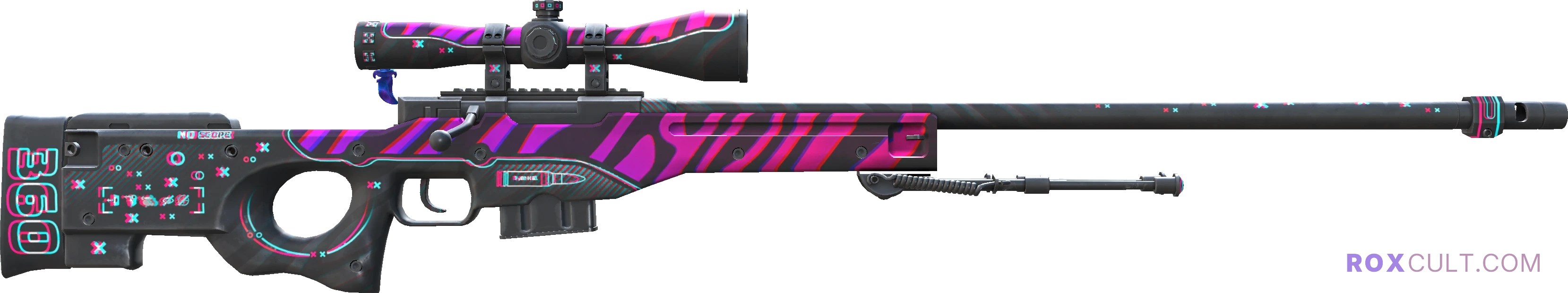 AWP | Chromatic Aberration (Factory New) — rox (Holo) Antwerp 2022 craft, backside view