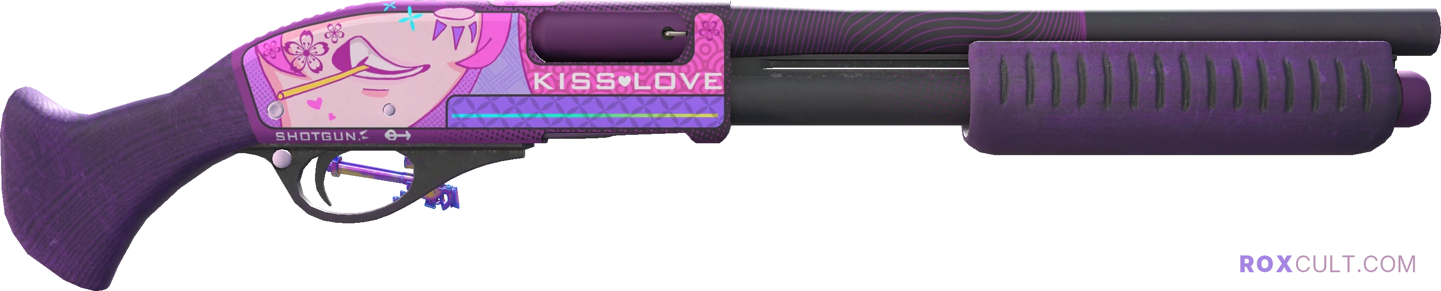 Sawed-Off | Kiss♥Love (Factory New) — rox (Holo) Antwerp 2022 craft, backside view