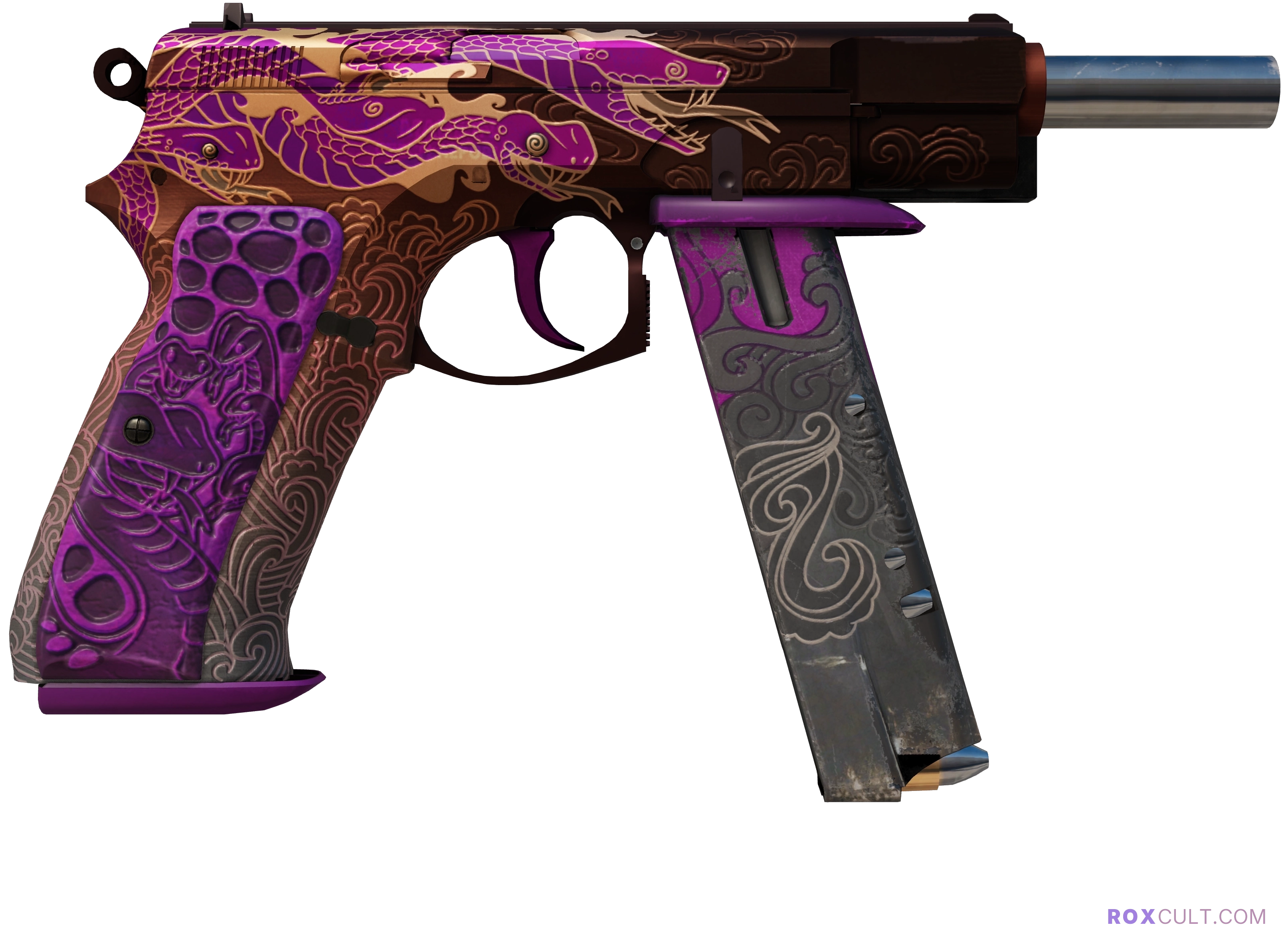 StatTrak™ CZ75-Auto | Xiangliu (Factory New) — rox (Holo) Antwerp 2022 craft, backside view