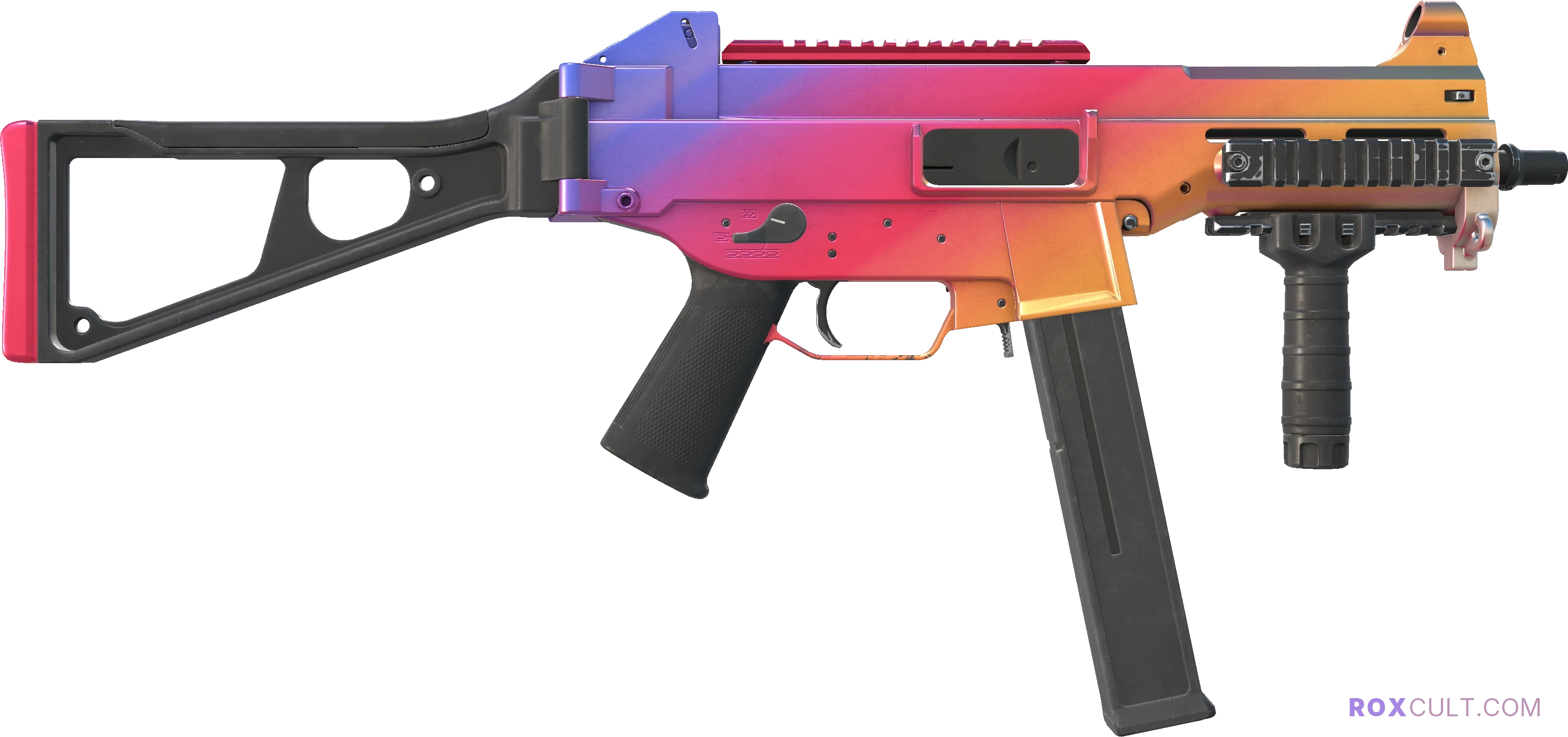 Souvenir UMP-45 | Fade (Factory New) — rox (Holo) Antwerp 2022 craft, backside view