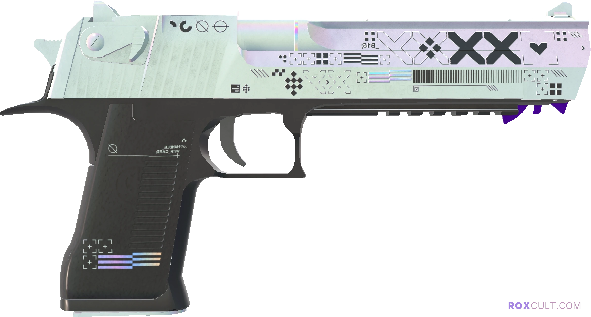 Desert Eagle | Printstream (Minimal Wear) — rox (Holo) Antwerp 2022 craft, backside view