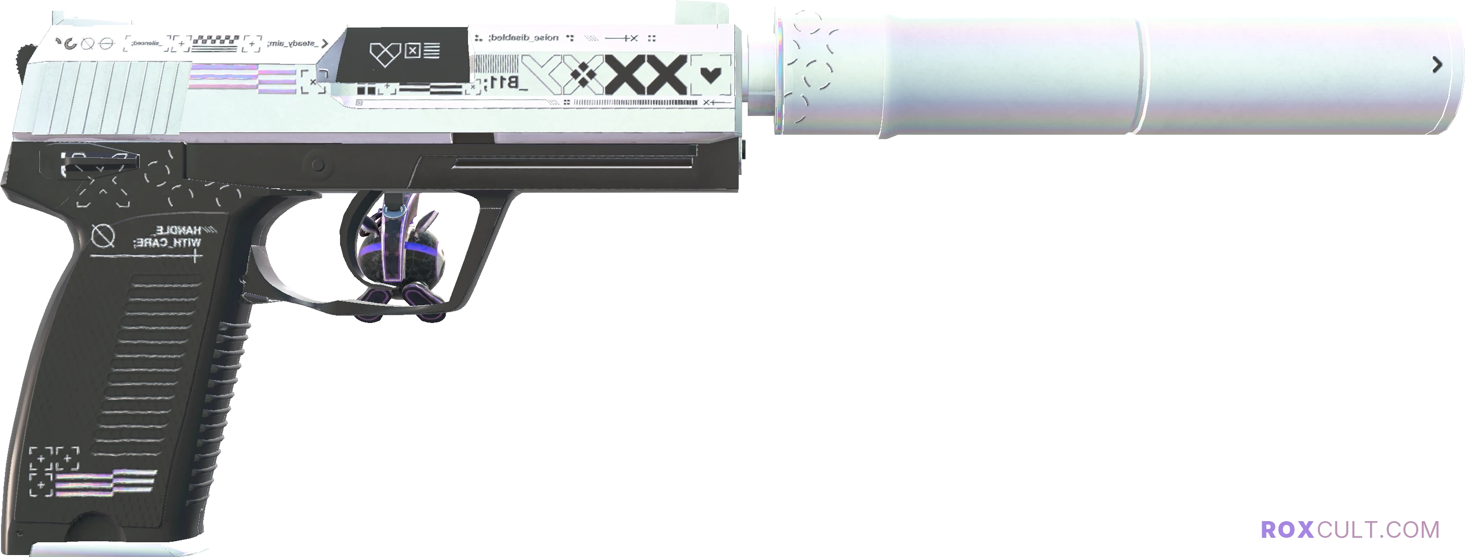 USP-S | Printstream (Factory New) — rox (Holo) Antwerp 2022 craft, backside view