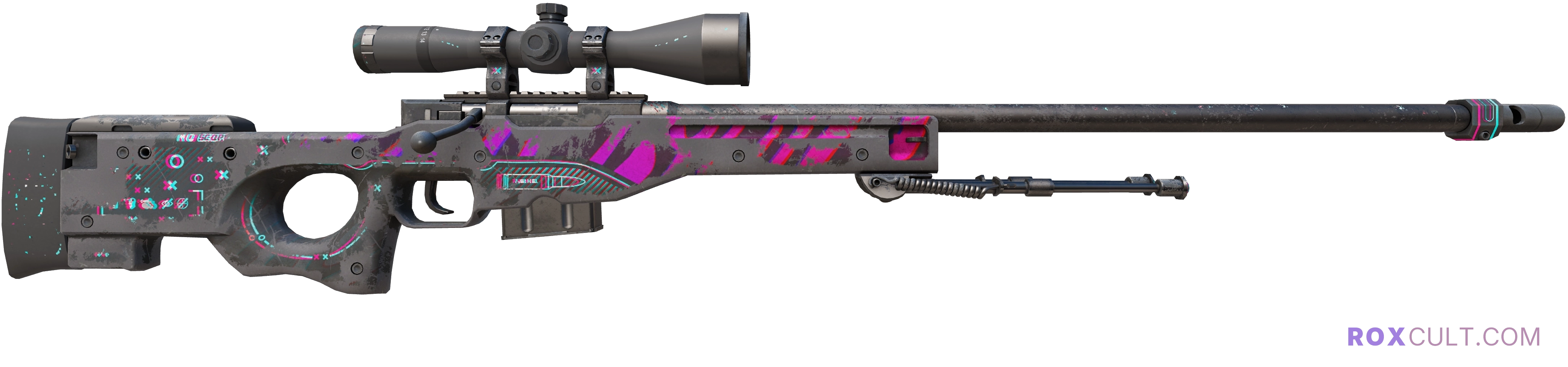 AWP | Chromatic Aberration (Battle-Scarred) — rox (Holo) Antwerp 2022 craft, backside view