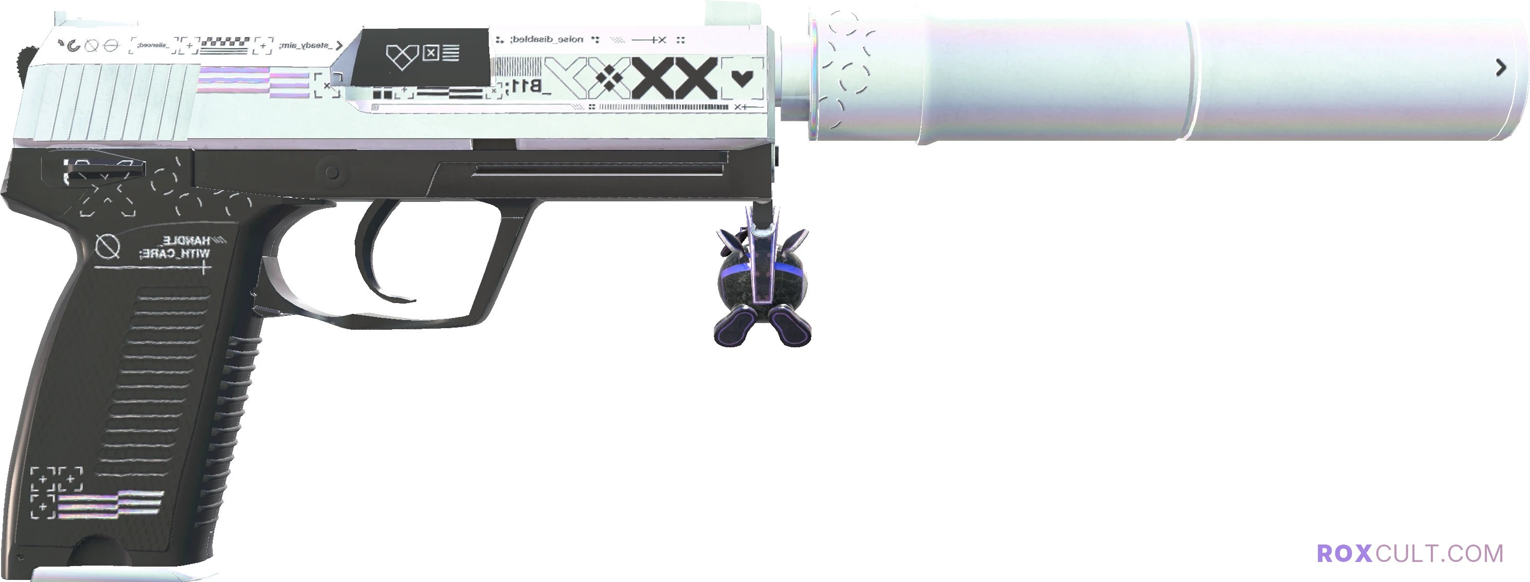USP-S | Printstream (Factory New) — rox (Holo) Antwerp 2022 craft, backside view