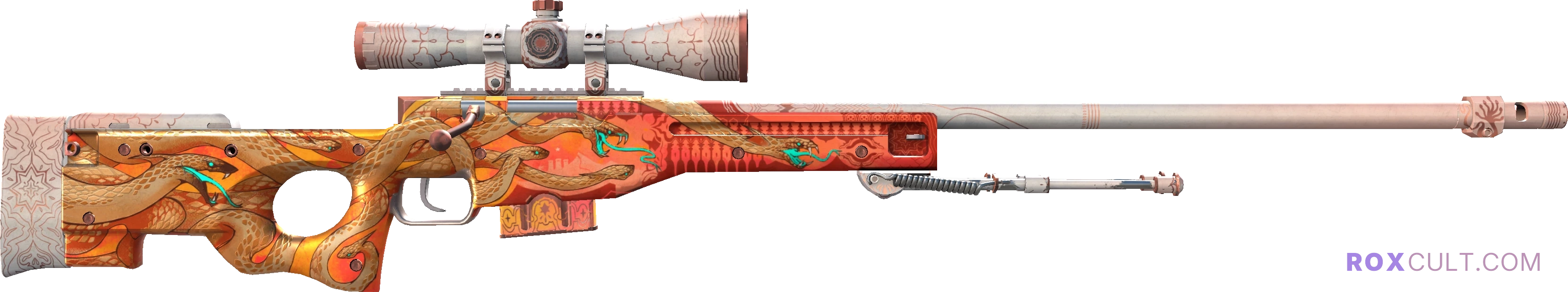 AWP | Desert Hydra (Field-Tested) — rox (Holo) Antwerp 2022 craft, backside view