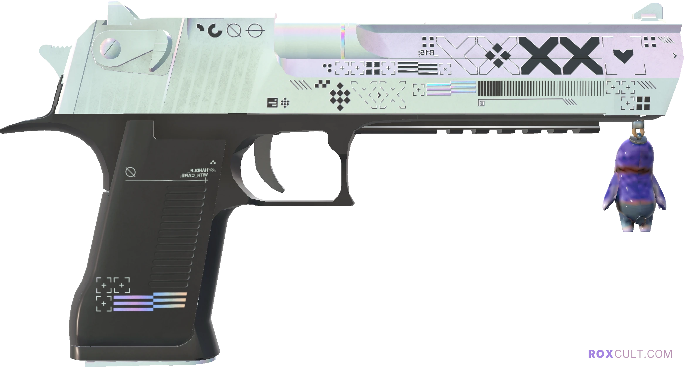 Desert Eagle | Printstream (Factory New) — rox (Holo) Antwerp 2022 craft, backside view