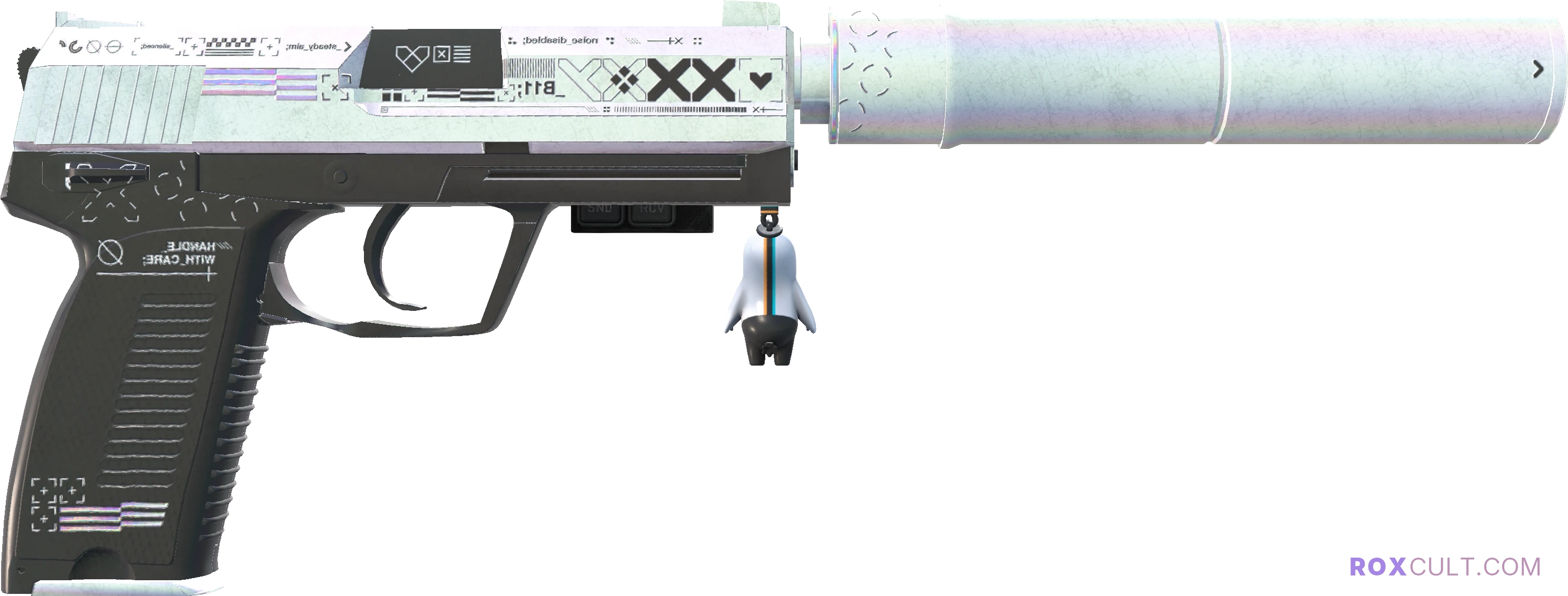 StatTrak™ USP-S | Printstream (Field-Tested) — rox (Holo) Antwerp 2022 craft, backside view