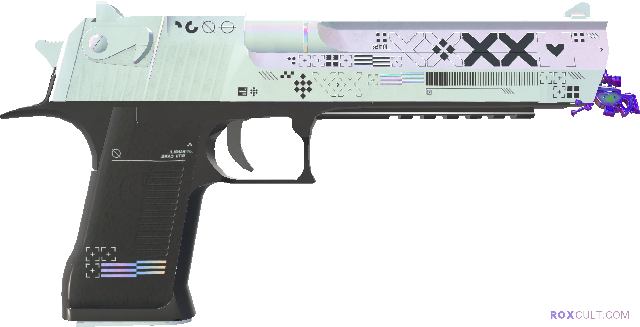 Desert Eagle | Printstream (Factory New) — rox (Holo) Antwerp 2022 craft, backside view