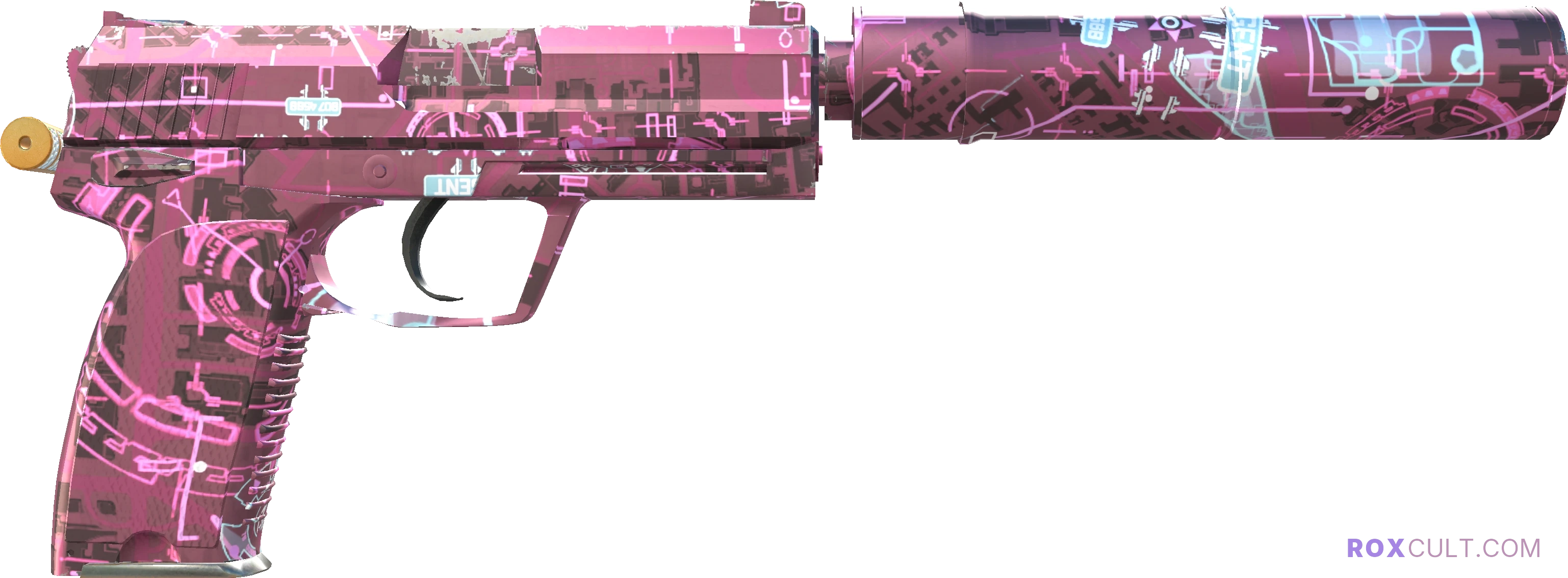 USP-S | Target Acquired (Factory New) — rox (Holo) Antwerp 2022 craft, backside view