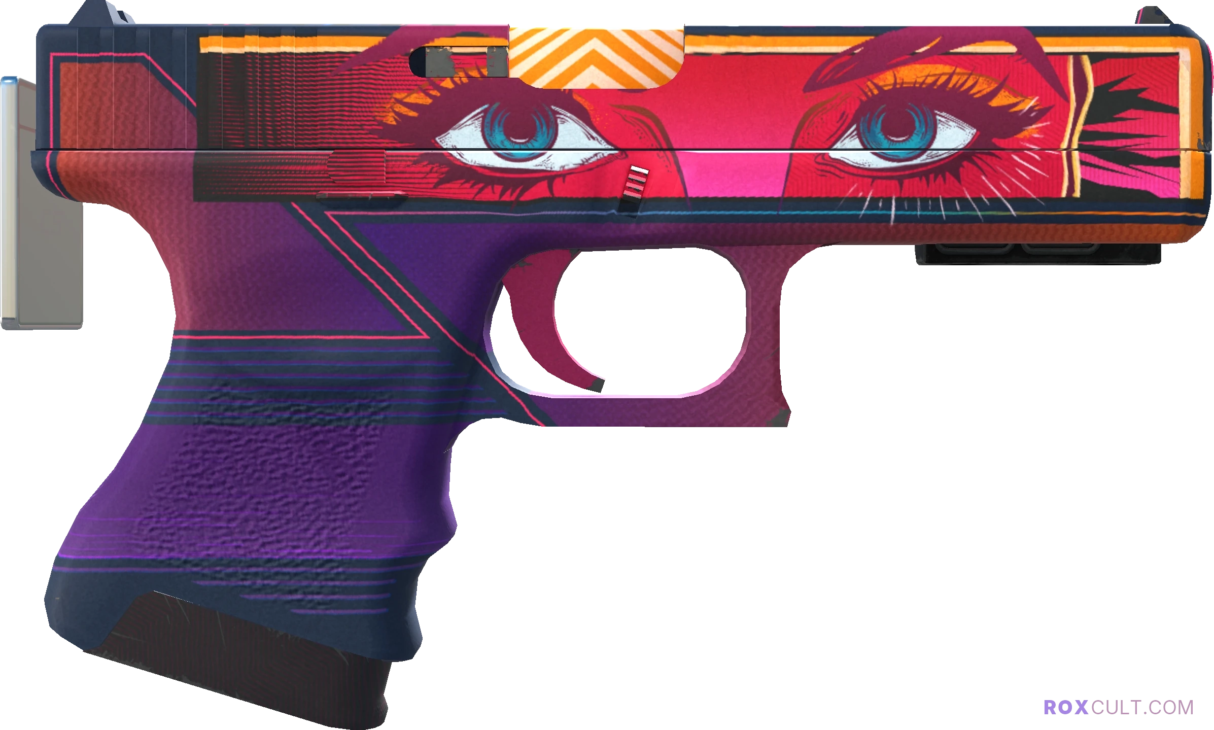 StatTrak™ Glock-18 | Vogue (Factory New) — rox (Holo) Antwerp 2022 craft, backside view
