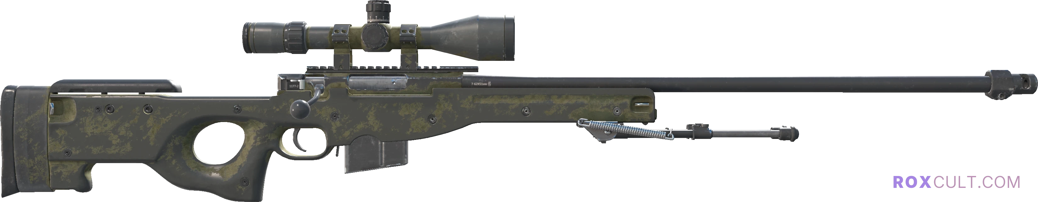 AWP | Safari Mesh (Battle-Scarred) — rox (Holo) Antwerp 2022 craft, backside view