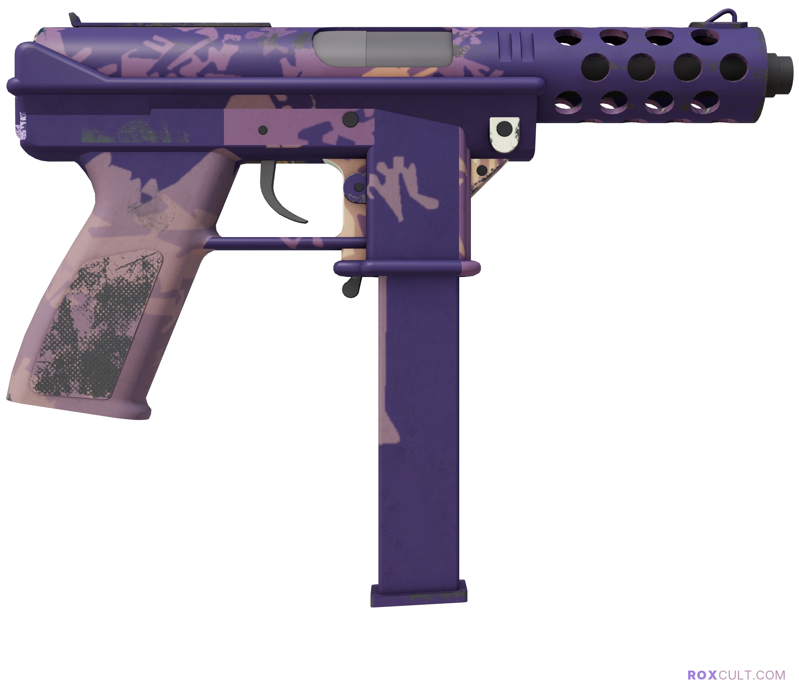 Tec-9 | Sandstorm (Minimal Wear) — rox (Holo) Antwerp 2022 craft, backside view