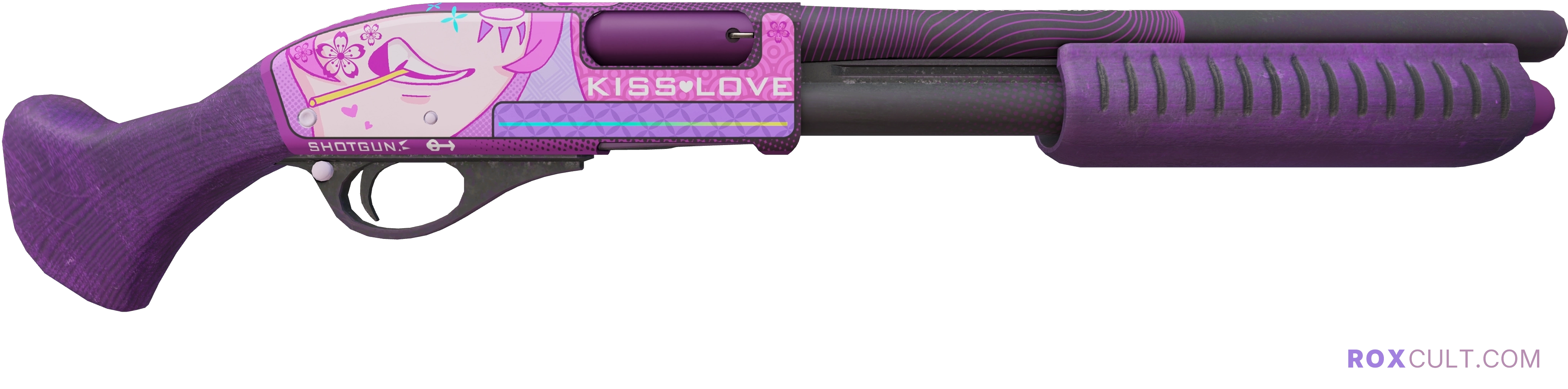 Sawed-Off | Kiss♥Love (Factory New) — rox (Holo) Antwerp 2022 craft, backside view