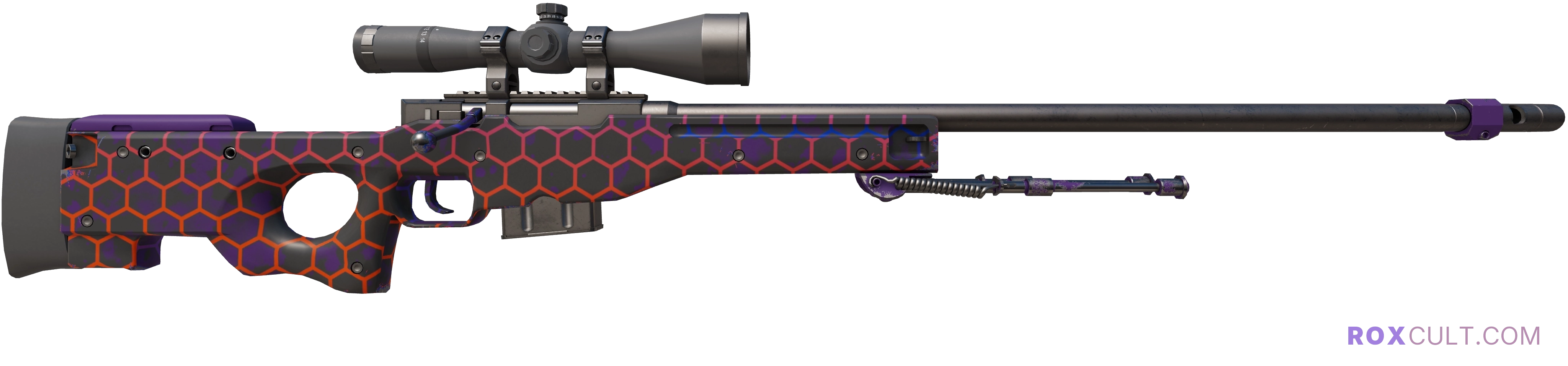 AWP | Electric Hive (Factory New) — rox (Holo) Antwerp 2022 craft, backside view