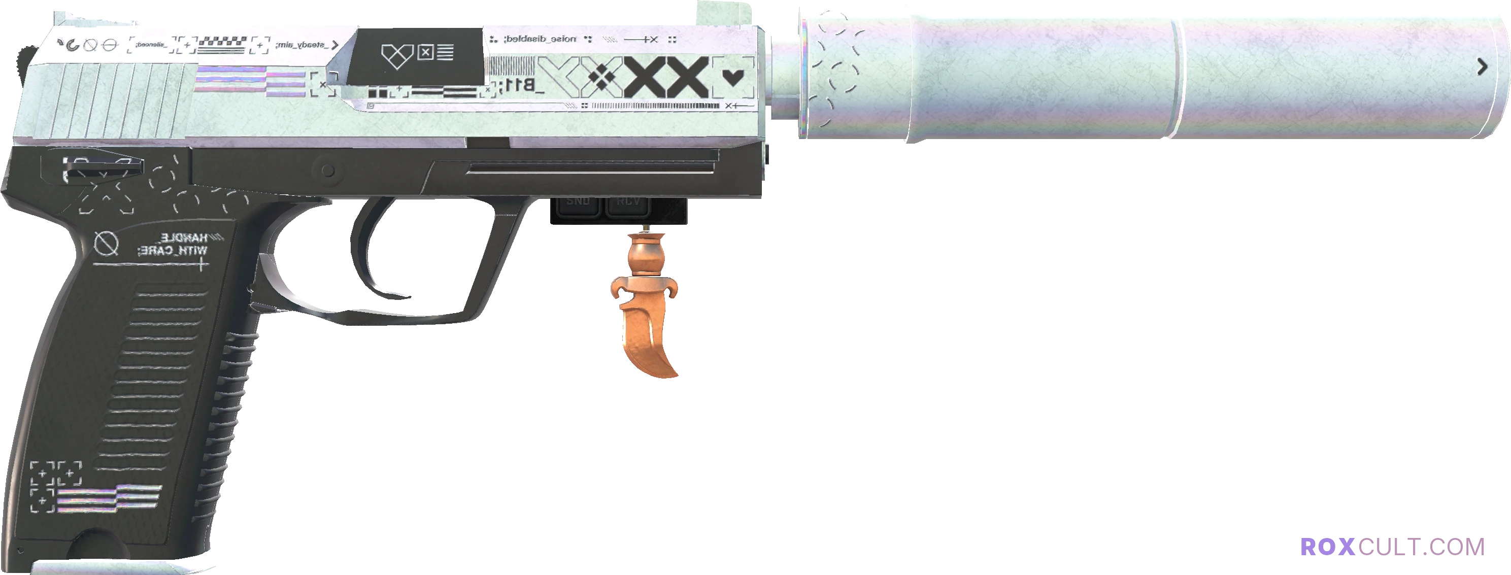 StatTrak™ USP-S | Printstream (Field-Tested) — rox (Holo) Antwerp 2022 craft, backside view
