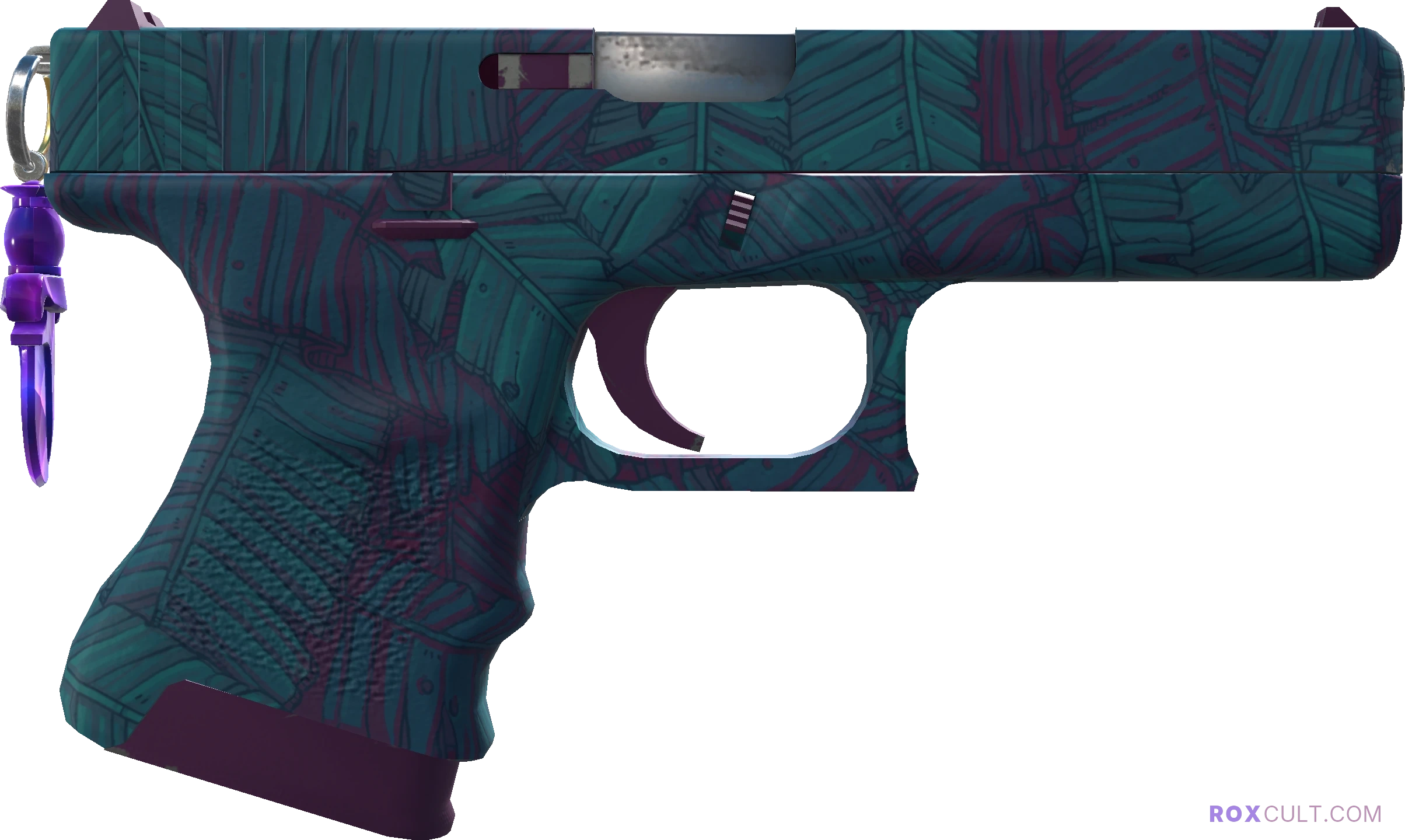 Glock-18 | Synth Leaf (Factory New) — rox (Holo) Antwerp 2022 craft, backside view