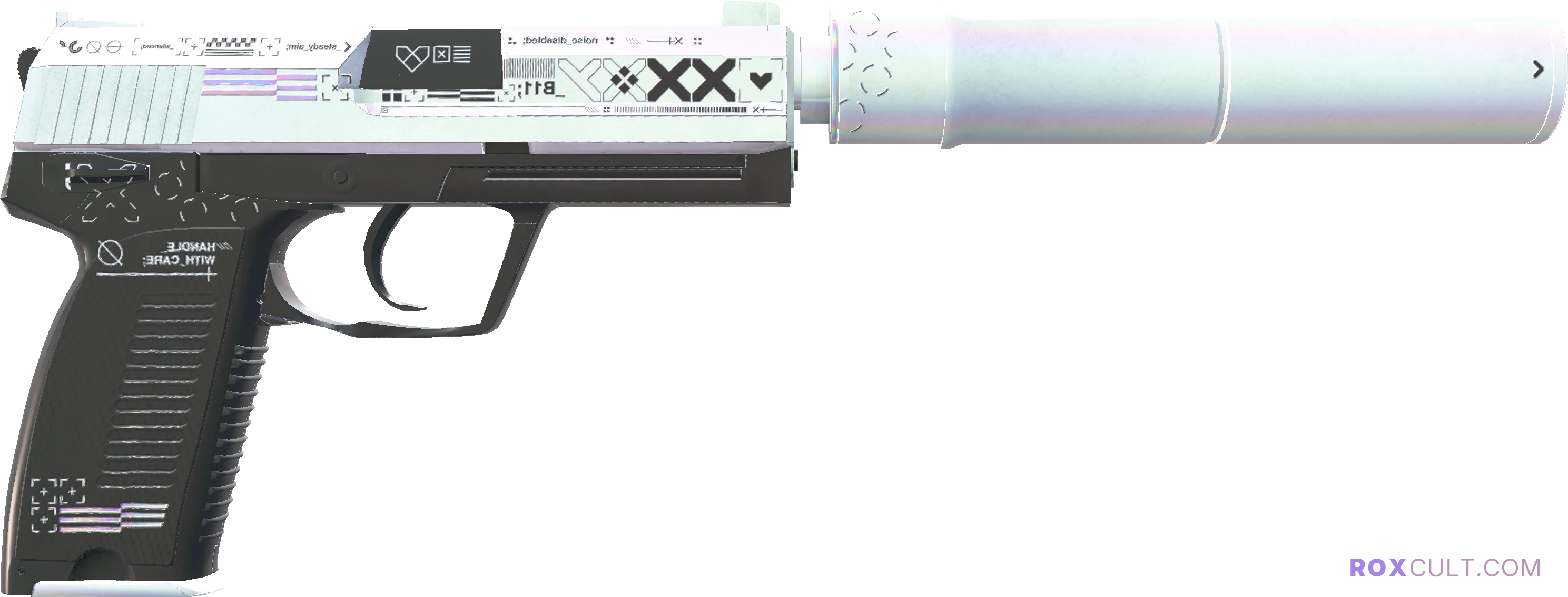 USP-S | Printstream (Minimal Wear) — rox (Holo) Antwerp 2022 craft, backside view