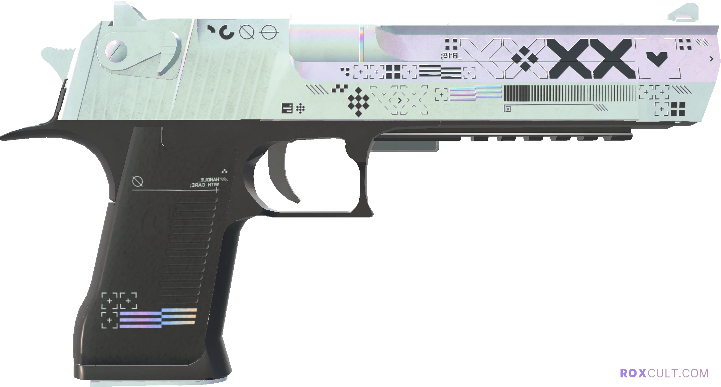 Desert Eagle | Printstream (Minimal Wear) — rox (Holo) Antwerp 2022 craft, backside view