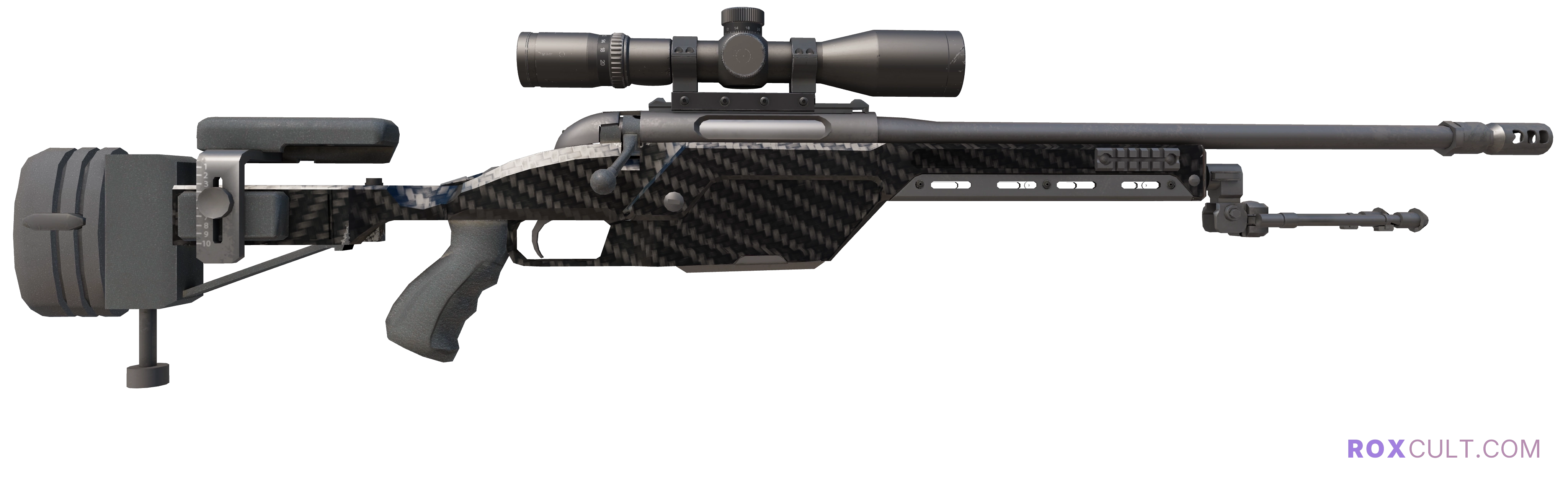 Souvenir SSG 08 | Carbon Fiber (Factory New) — rox (Holo) Antwerp 2022 craft, backside view