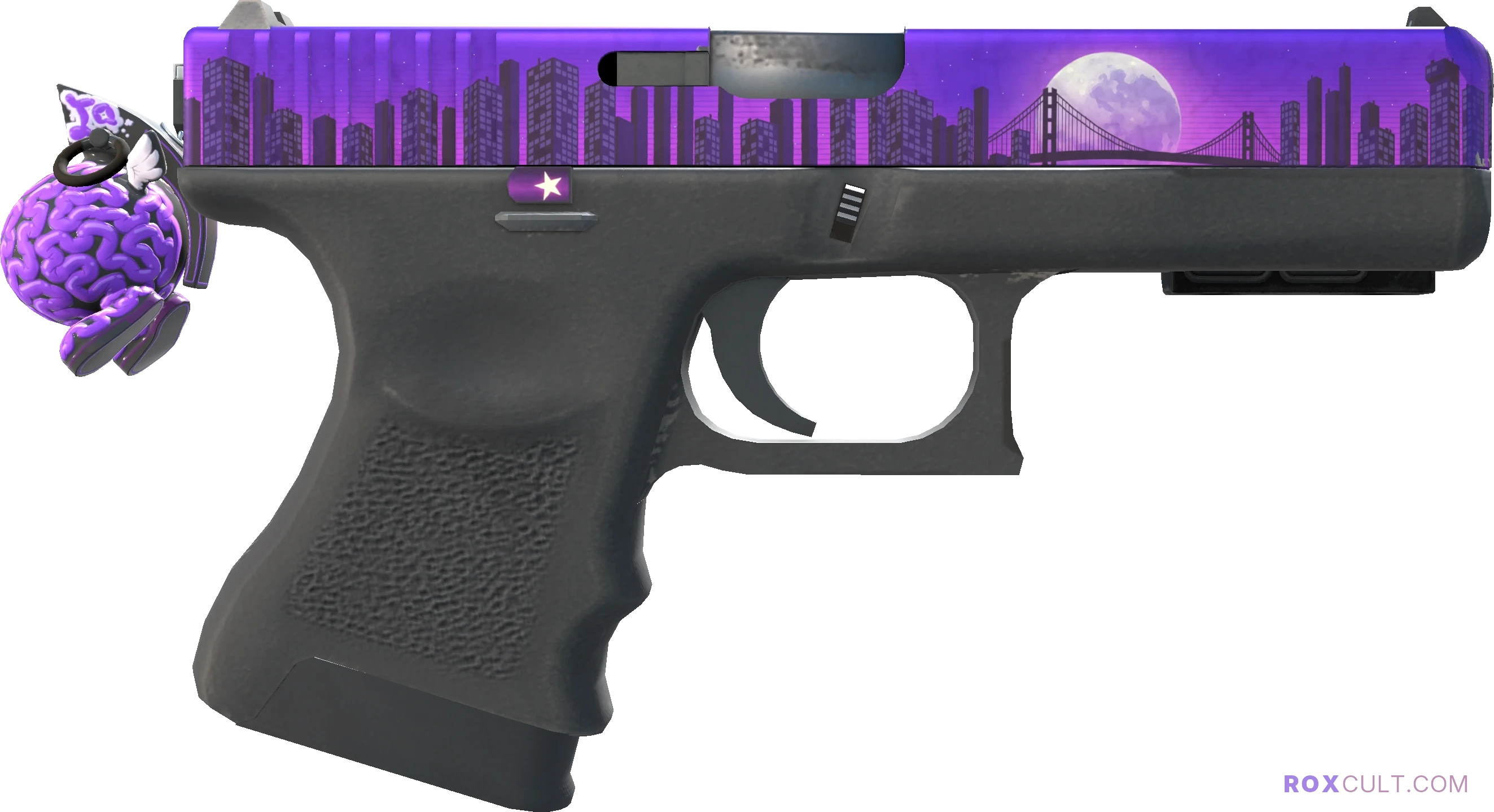 StatTrak™ Glock-18 | Moonrise (Factory New) — rox (Holo) Antwerp 2022 craft, backside view
