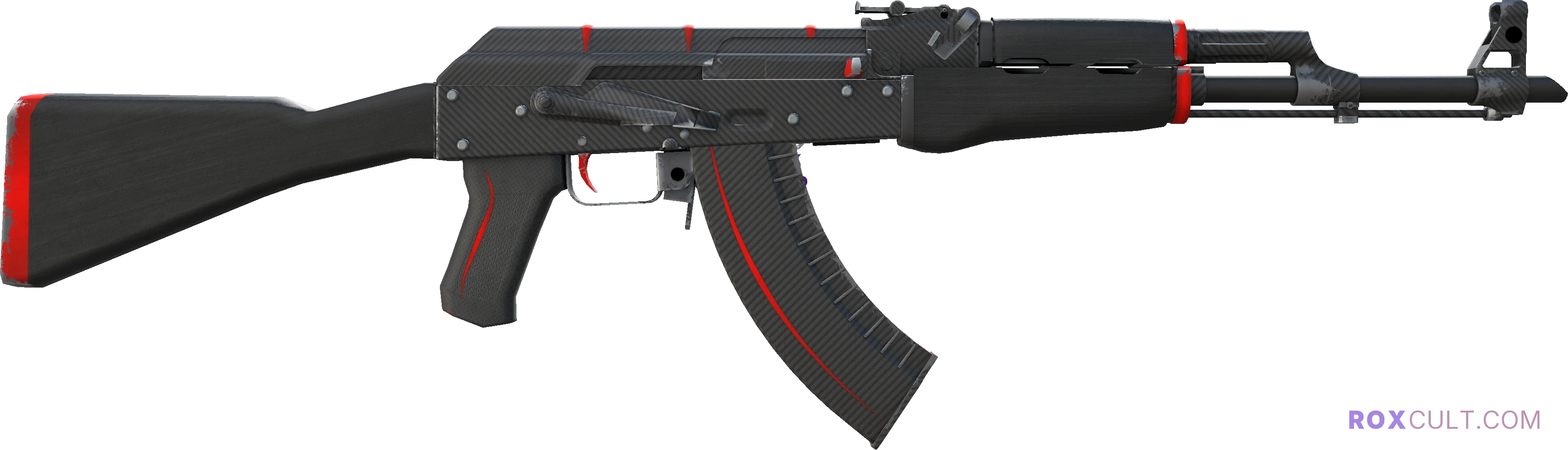 StatTrak™ AK-47 | Redline (Minimal Wear) — rox (Holo) Antwerp 2022 craft, backside view
