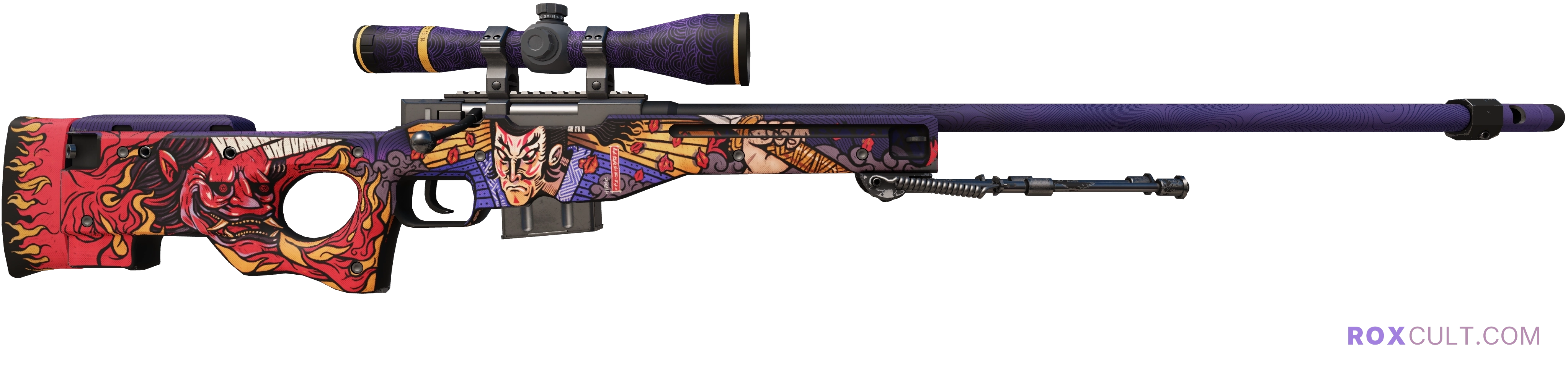 StatTrak™ AWP | Oni Taiji (Factory New) — rox (Holo) Antwerp 2022 craft, backside view