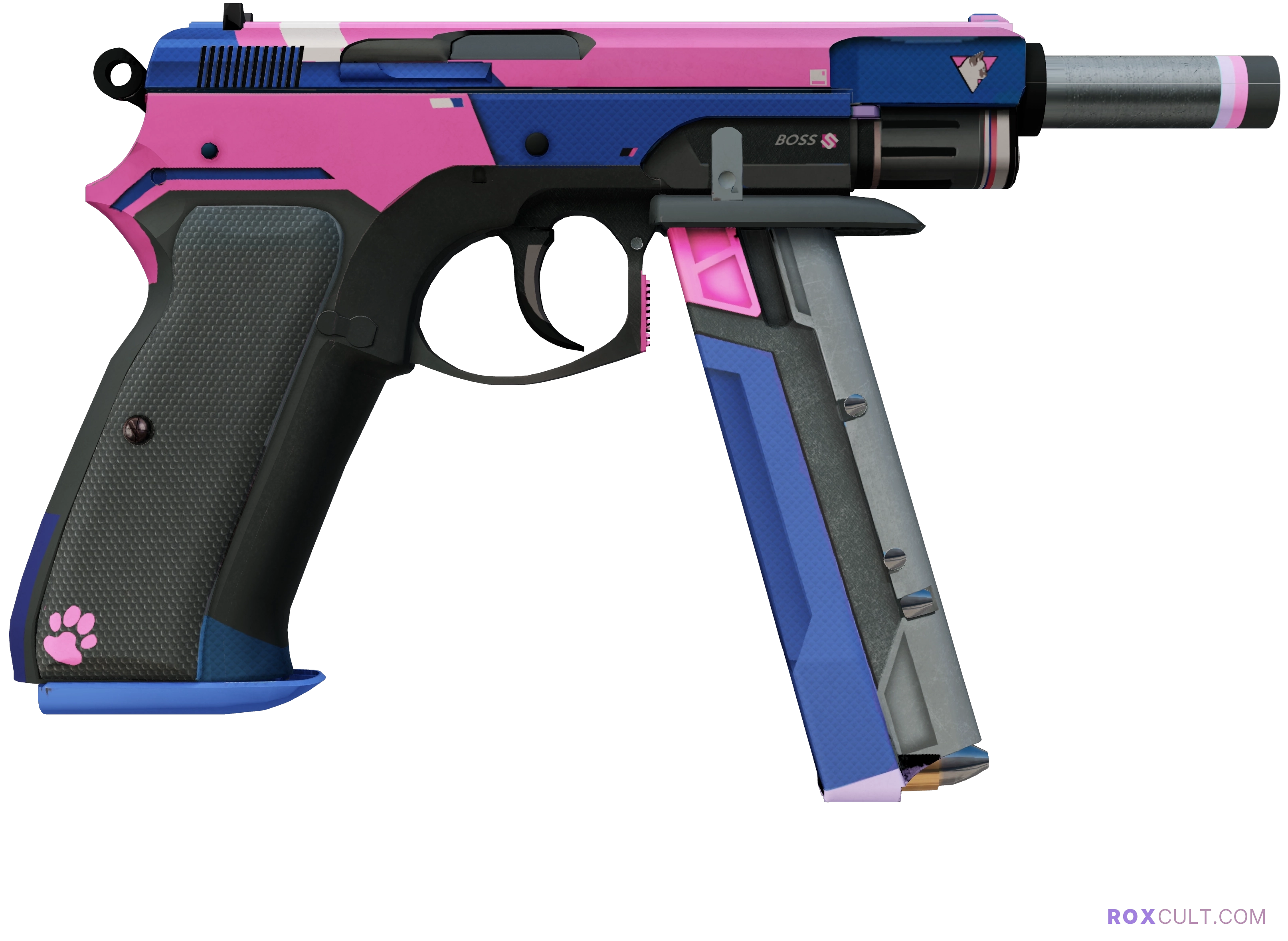 CZ75-Auto | Tacticat (Factory New) — rox (Holo) Antwerp 2022 craft, backside view