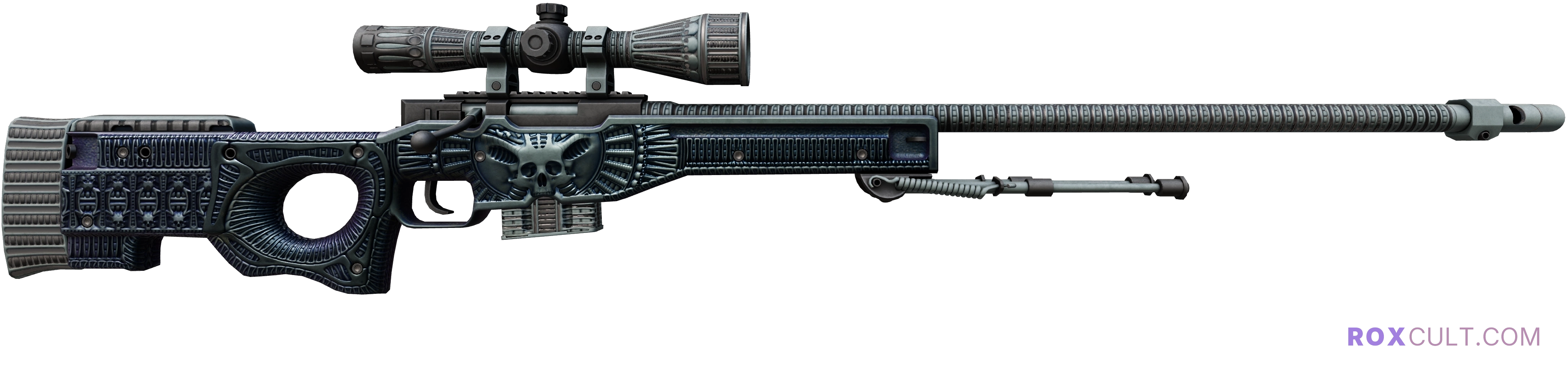 StatTrak™ AWP | Exoskeleton (Field-Tested) — rox (Holo) Antwerp 2022 craft, backside view
