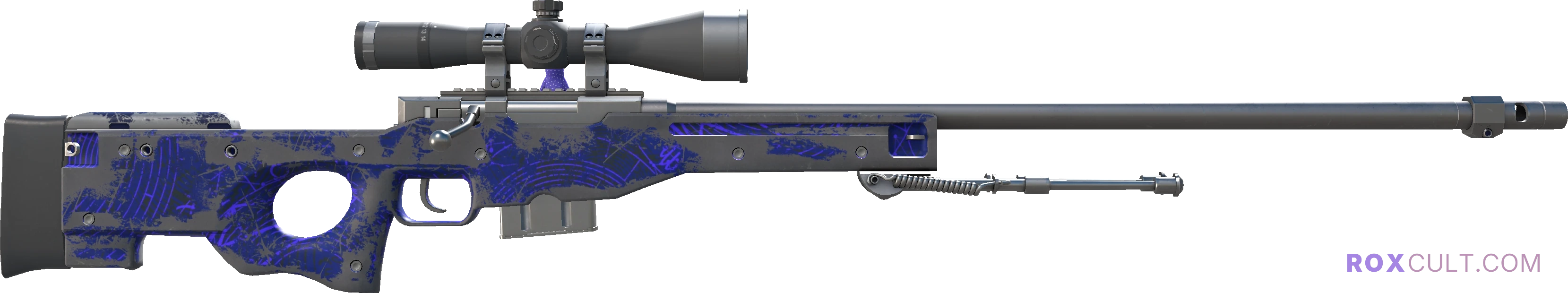 AWP | Sun in Leo (Battle-Scarred) — rox (Holo) Antwerp 2022 craft, backside view