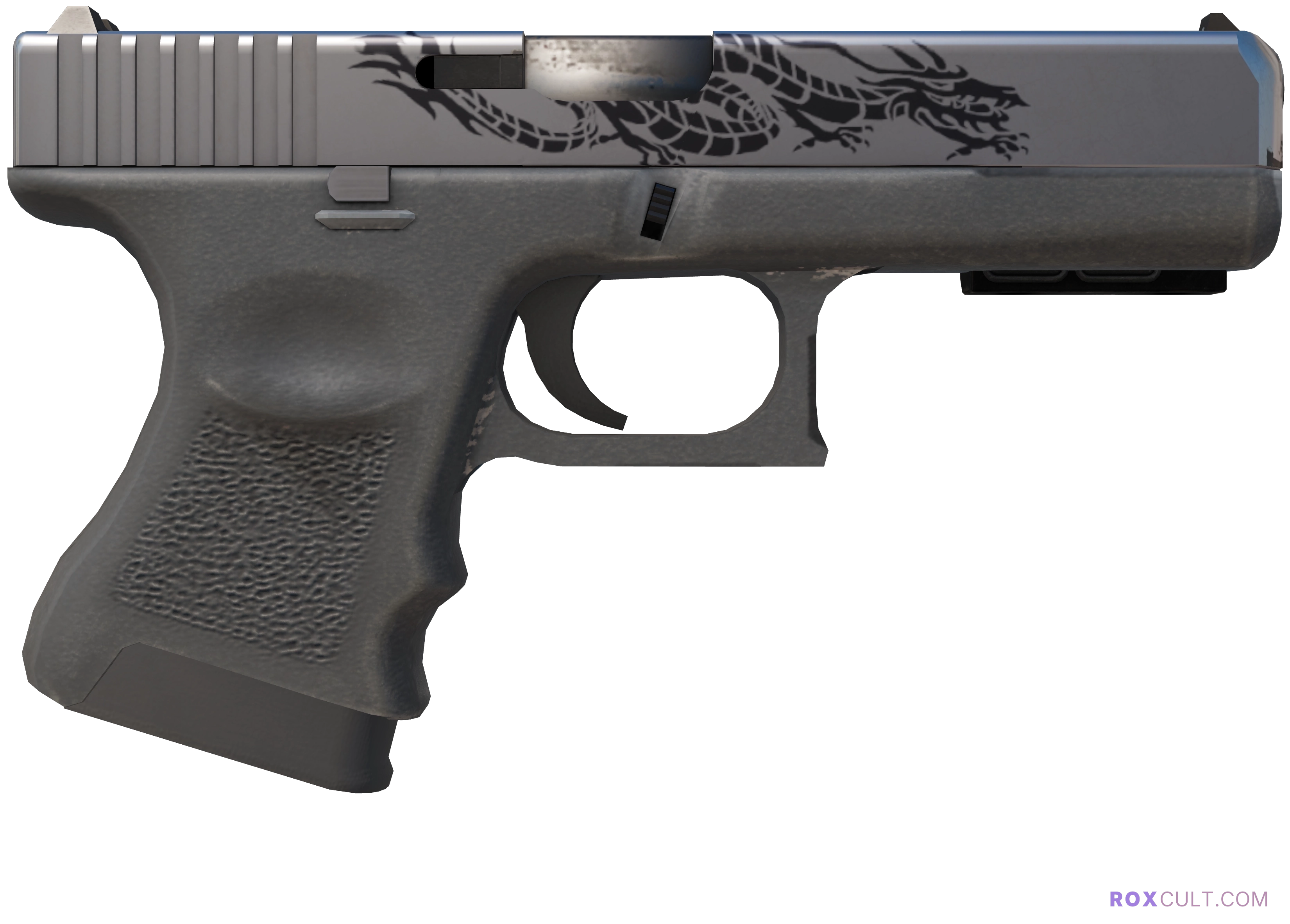 StatTrak™ Glock-18 | Dragon Tattoo (Factory New) — rox (Holo) Antwerp 2022 craft, backside view