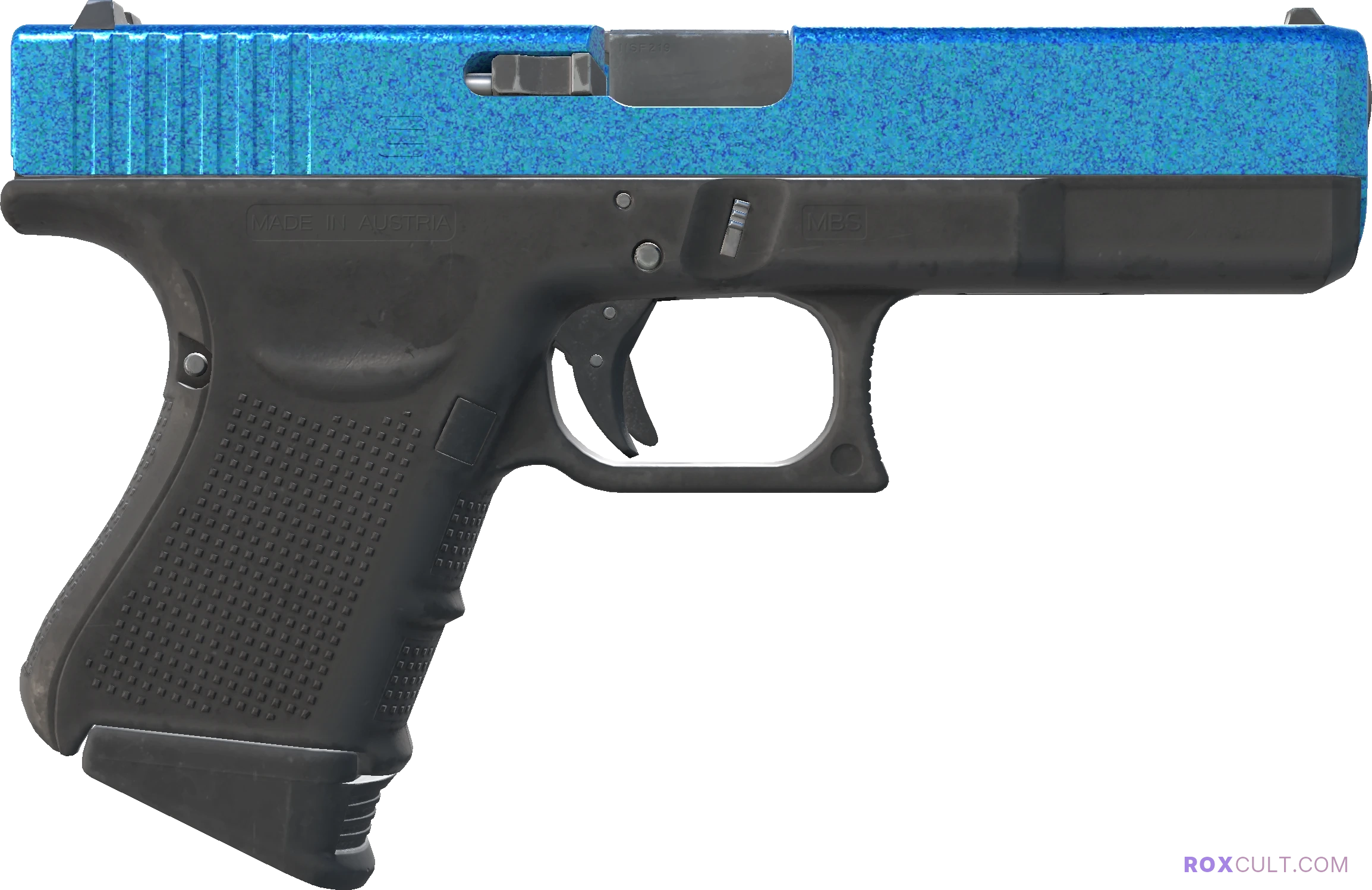 Glock-18 | Twilight Galaxy (Factory New) — rox (Holo) Antwerp 2022 craft, backside view