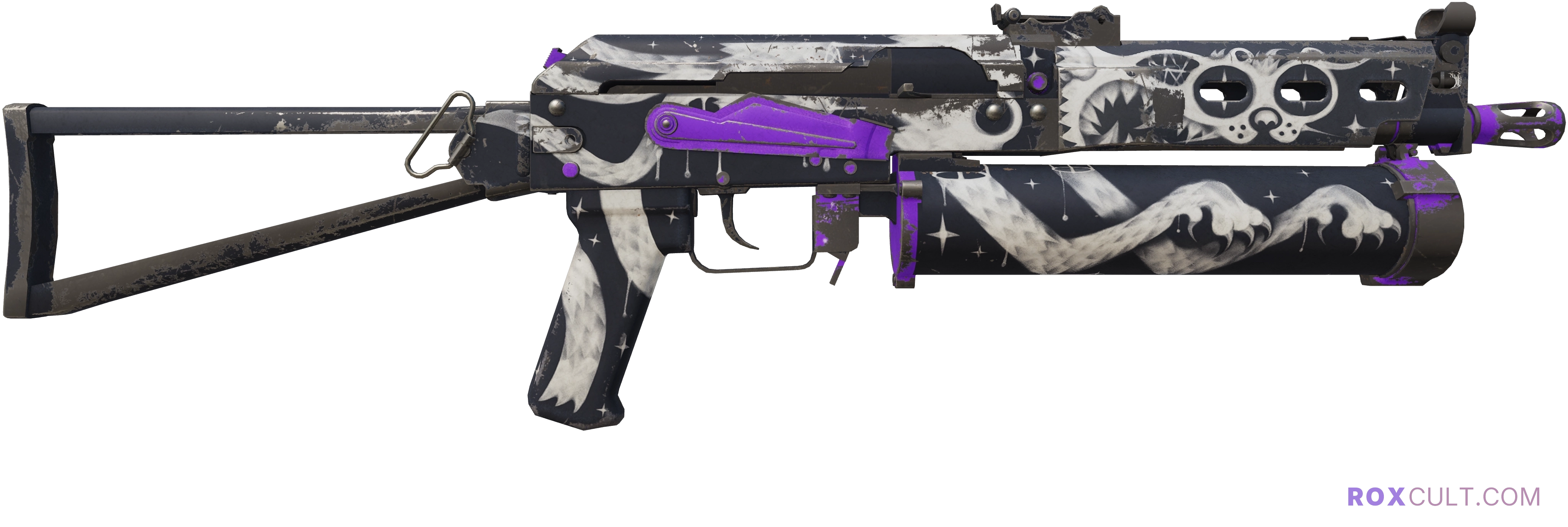PP-Bizon | Space Cat (Field-Tested) — rox (Holo) Antwerp 2022 craft, backside view