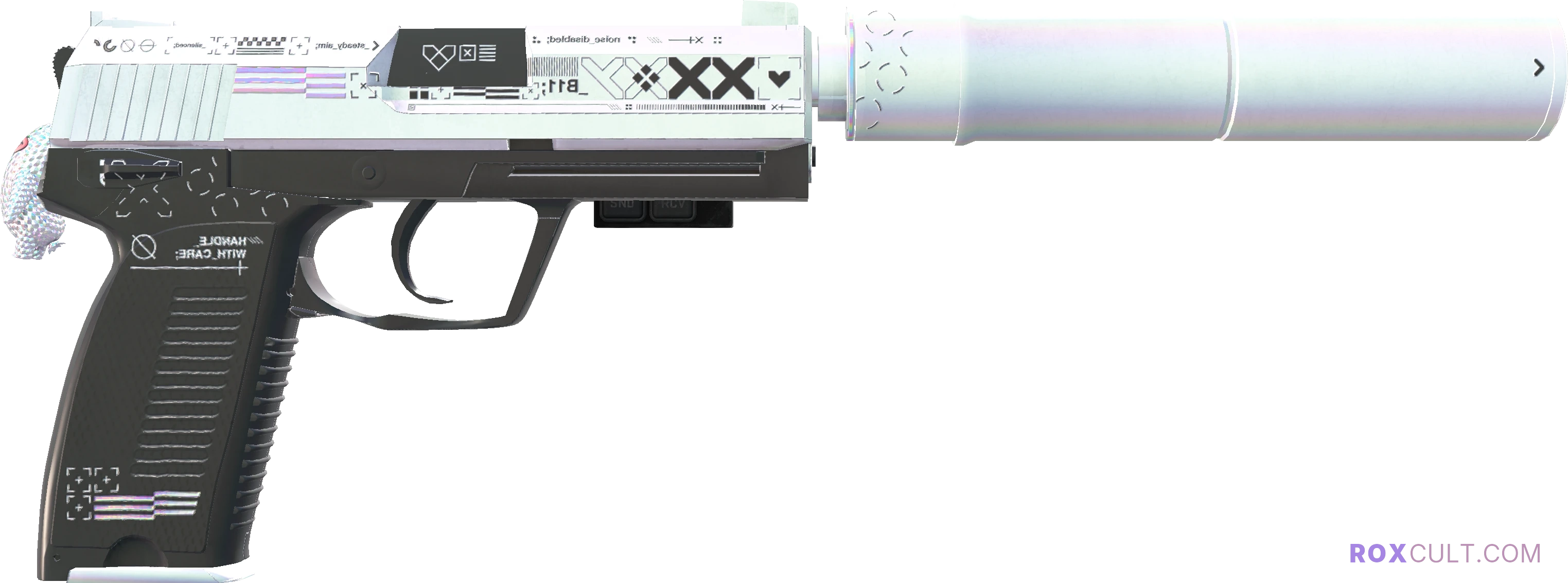 StatTrak™ USP-S | Printstream (Factory New) — rox (Holo) Antwerp 2022 craft, backside view