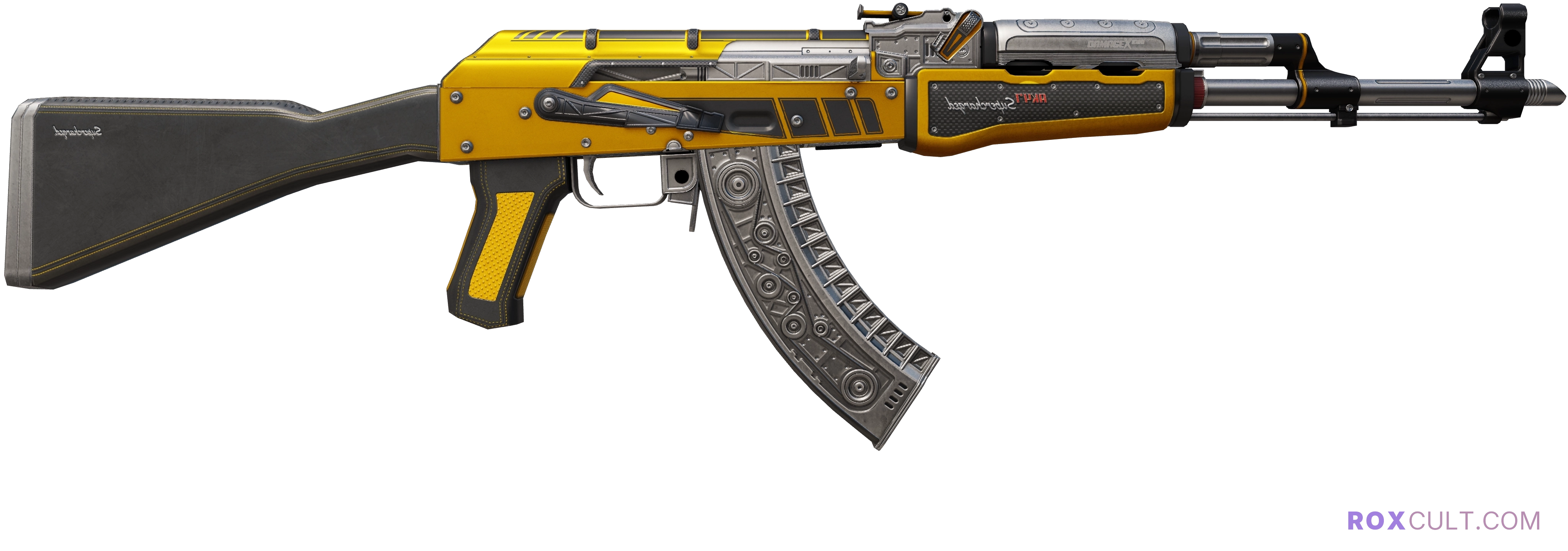 StatTrak™ AK-47 | Fuel Injector (Minimal Wear) — rox (Holo) Antwerp 2022 craft, backside view
