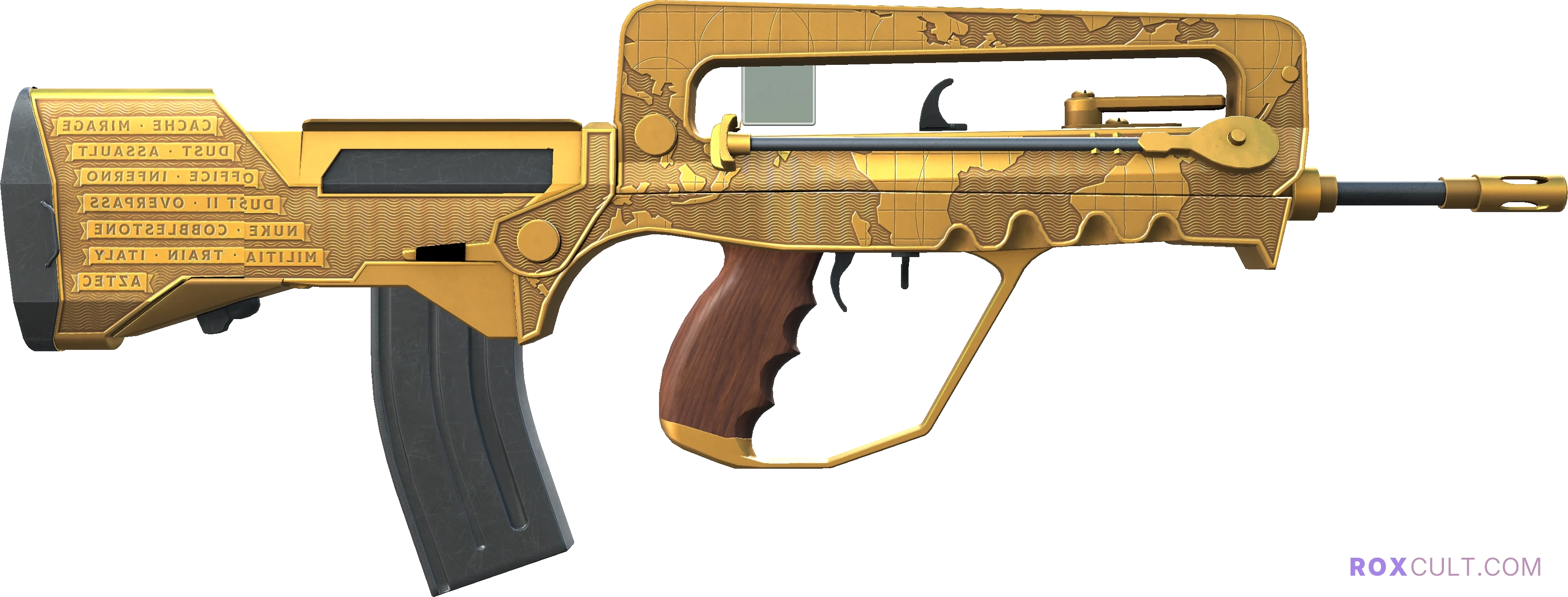 StatTrak™ FAMAS | Commemoration (Factory New) — rox (Holo) Antwerp 2022 craft, backside view
